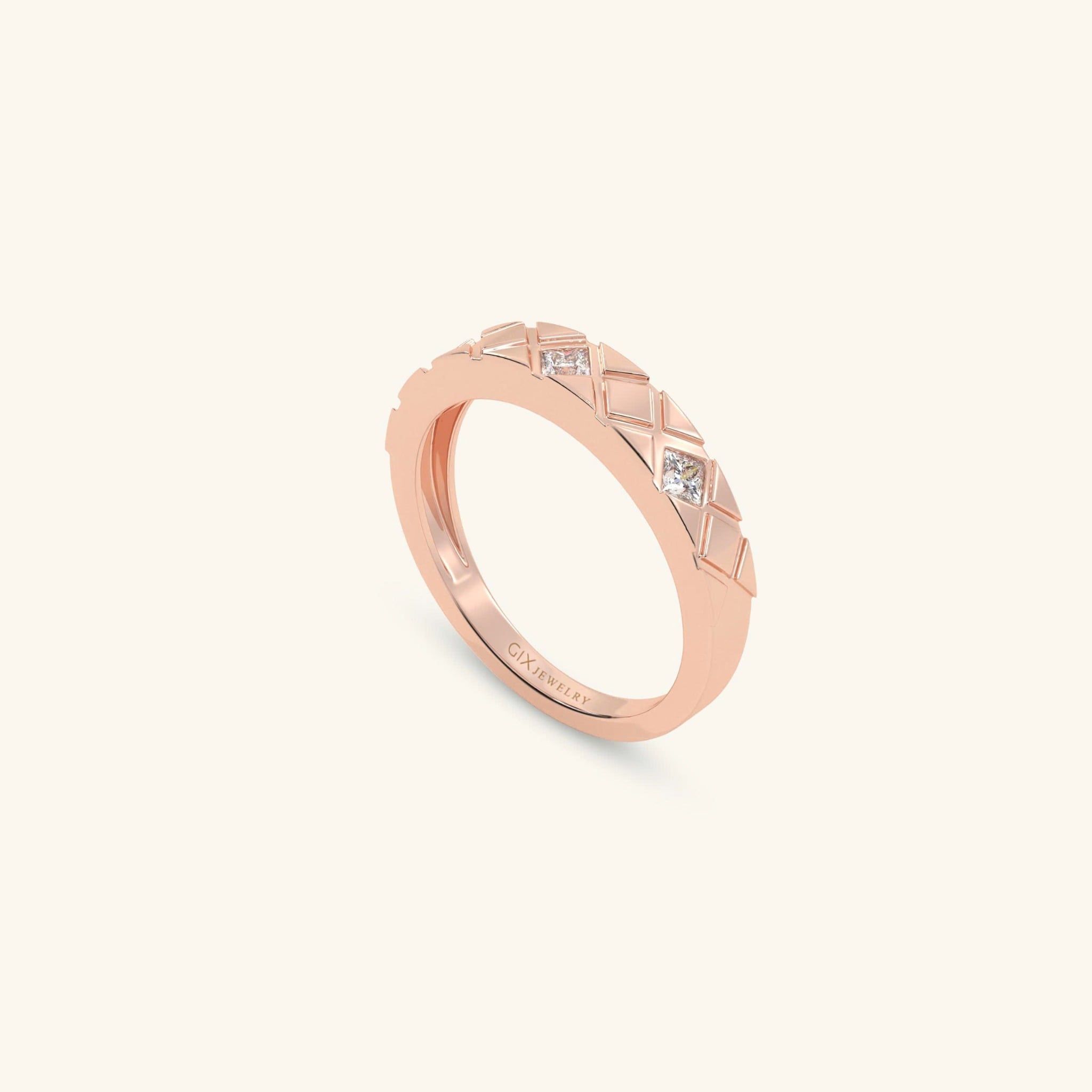 Nhẫn cưới vàng 18k thiết kế riêng - GCR25050168 | Gix Jewel 
