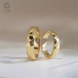  Nhẫn cưới vàng 18k thiết kế vát hamer cao cấp Gix - GCR25050137 