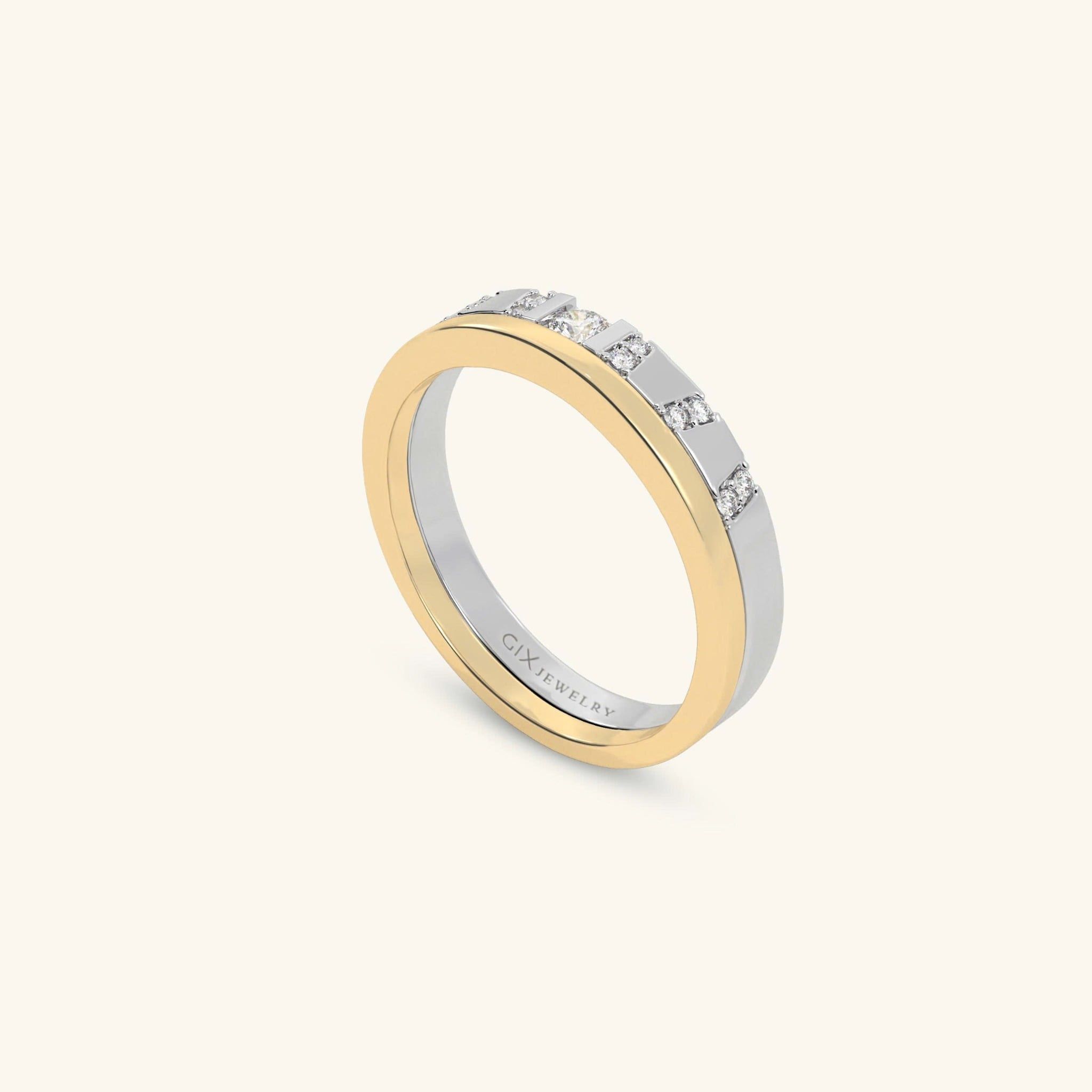  Nhẫn cưới vàng 14k thiết kế riêng - GCR25050236 | Gix Jewel 