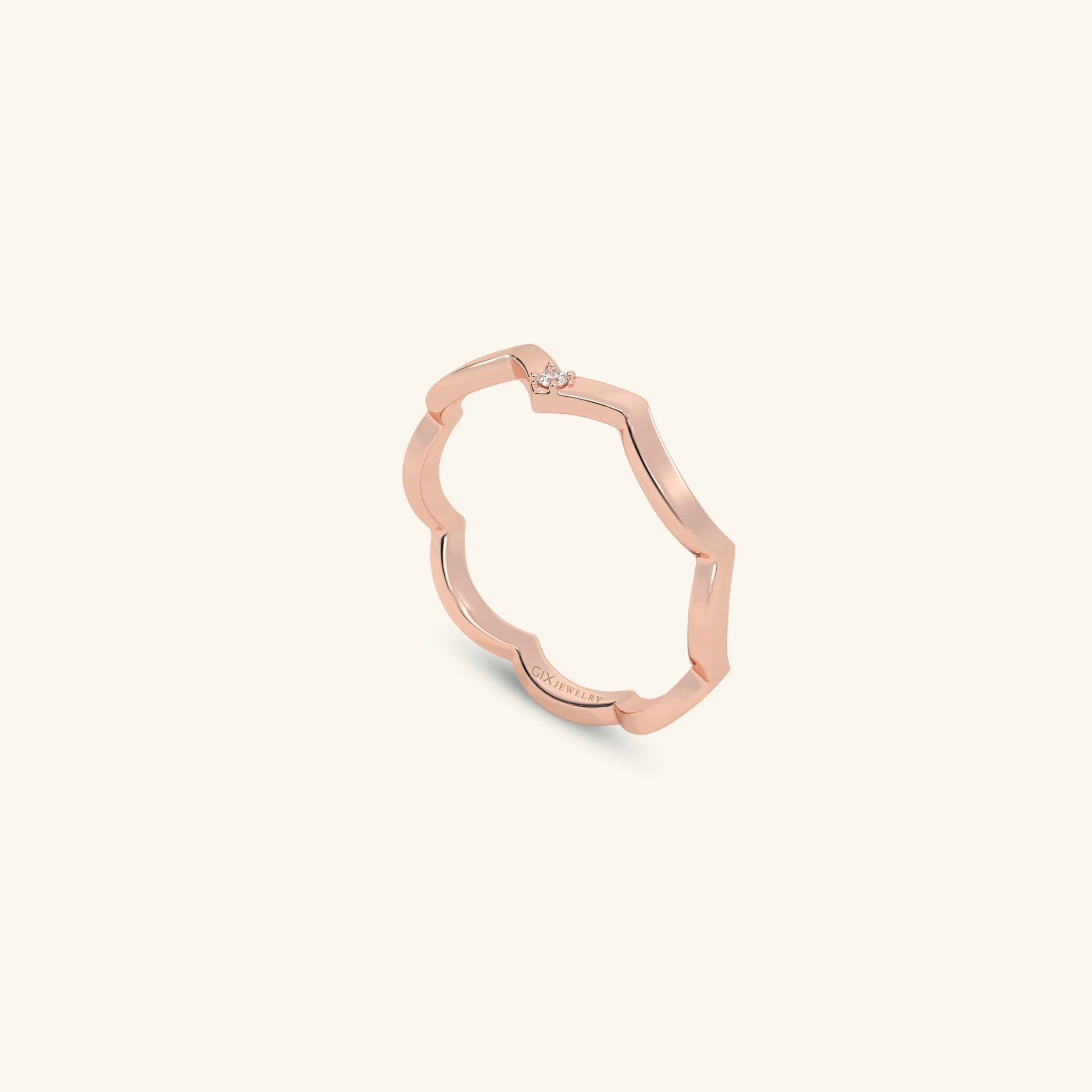  Nhẫn cưới vàng 18k thiết kế riêng - GCR25050264 | Gix Jewel 