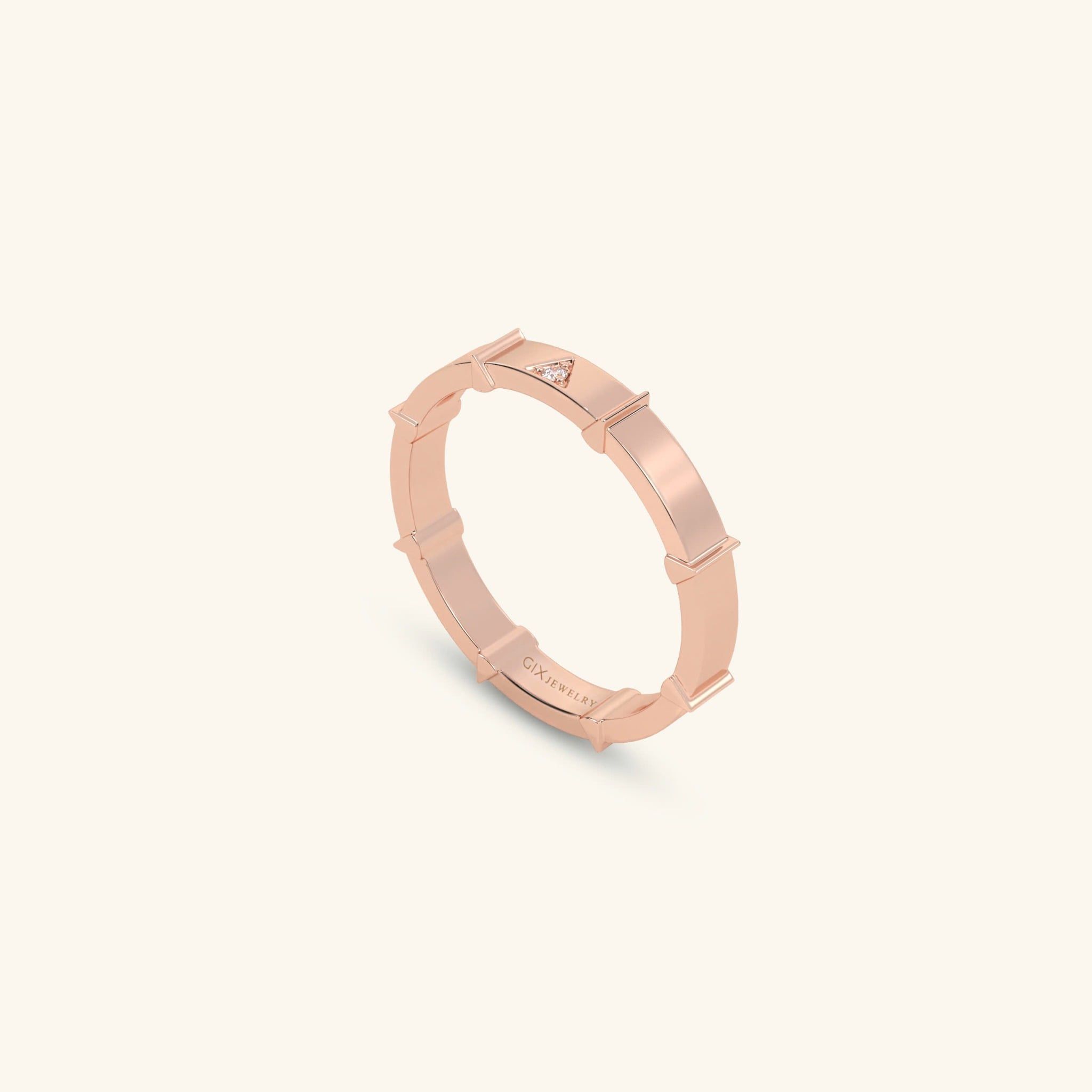  Nhẫn cưới vàng 18k thiết kế riêng - GCR25050264 | Gix Jewel 