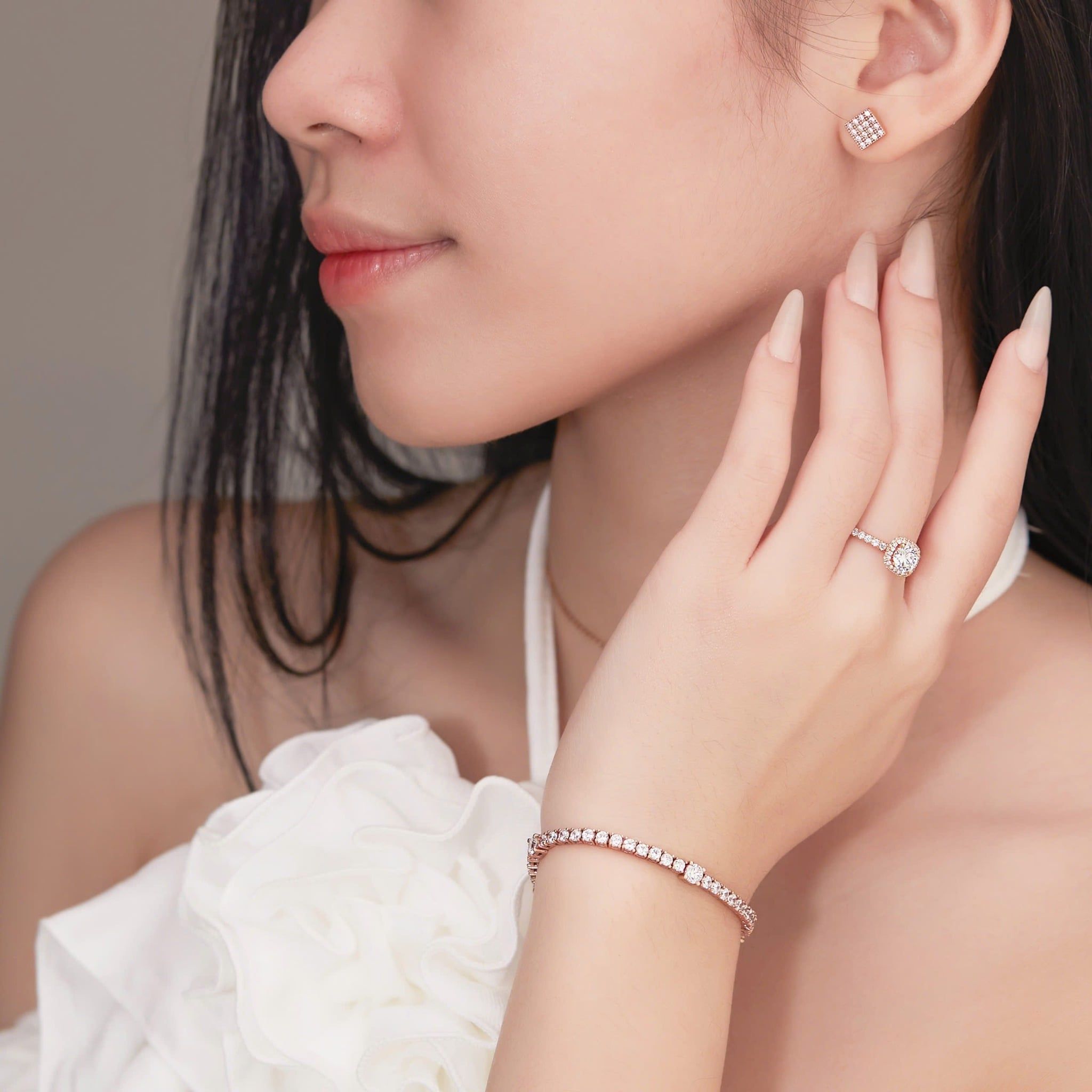  Nhẫn cầu hôn vàng 10k Luxe Halo | Gix Jewel 