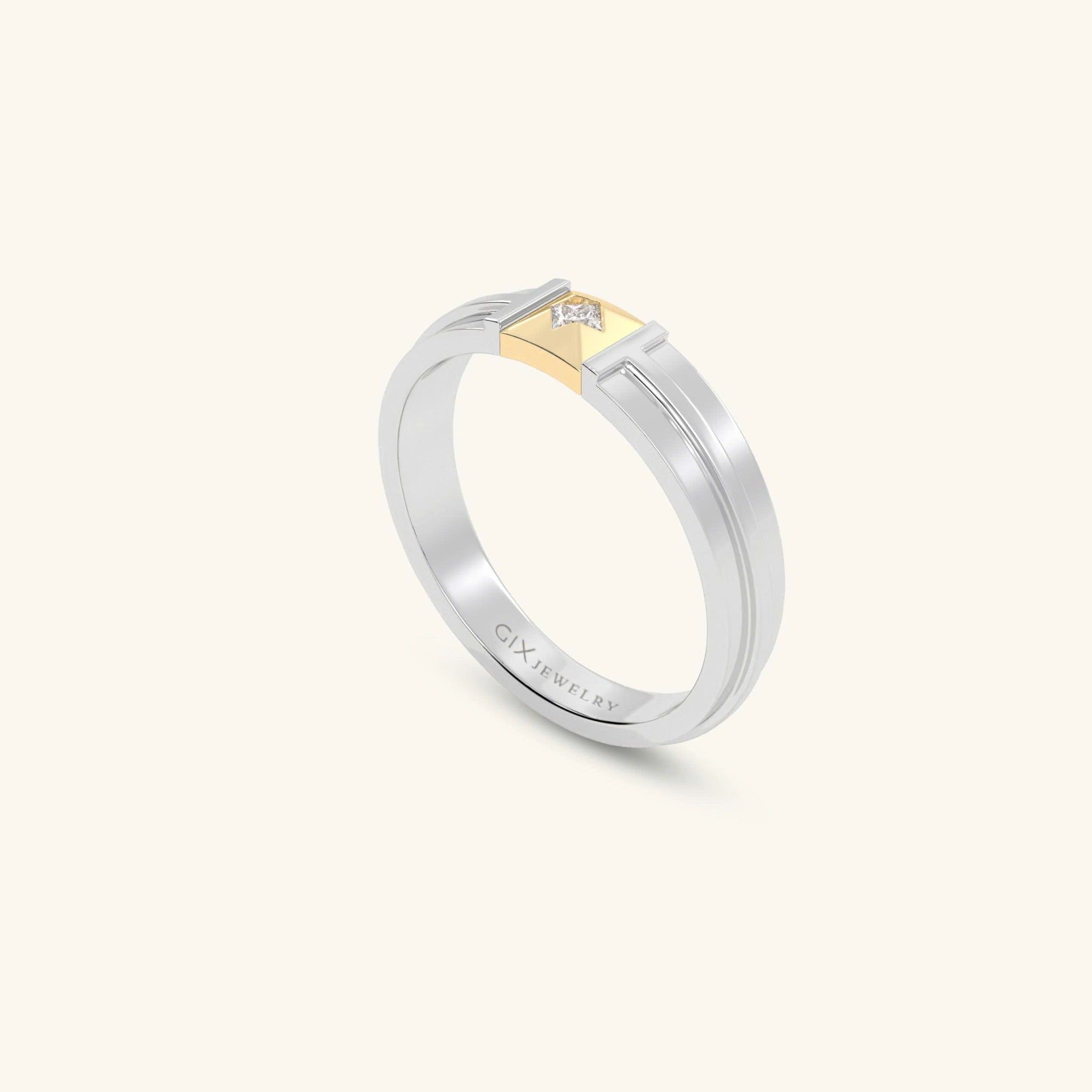  Nhẫn cưới vàng 14k thiết kế riêng - GCR25050201 | Gix Jewel 