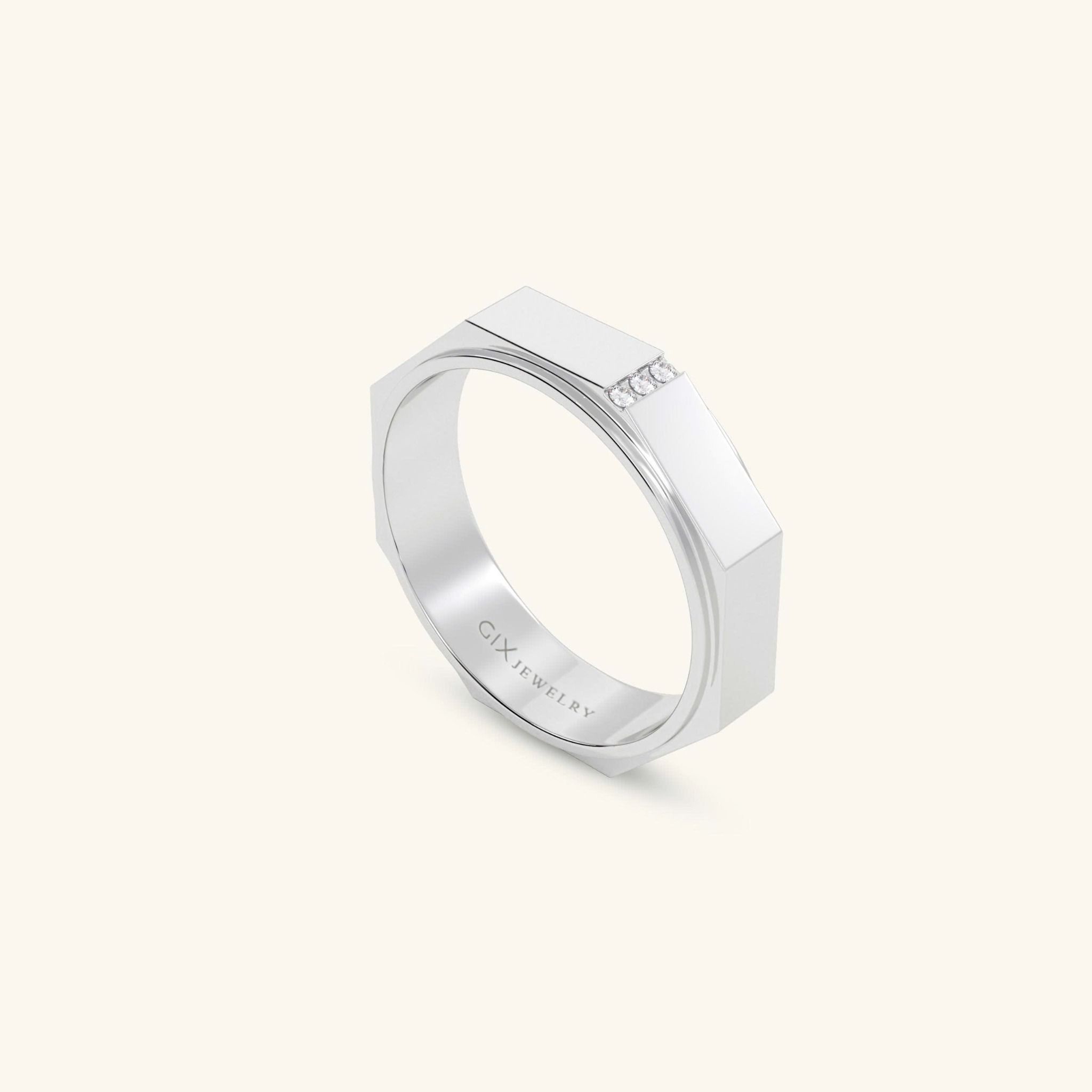  Nhẫn cưới cặp bạc thiết kế riêng - GCR25050199 | Gix Jewel 