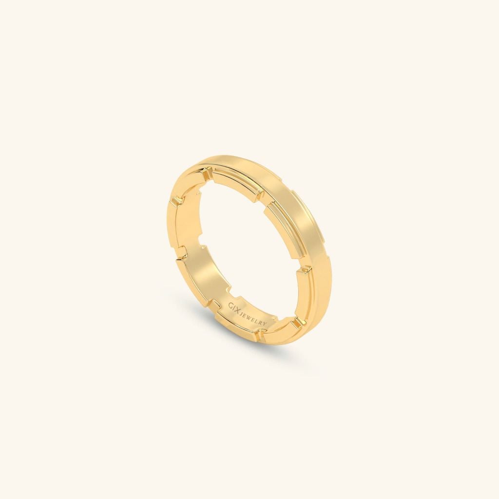 Nhẫn cưới vàng 18k thiết kế riêng - GCR25050270 | Gix Jewel