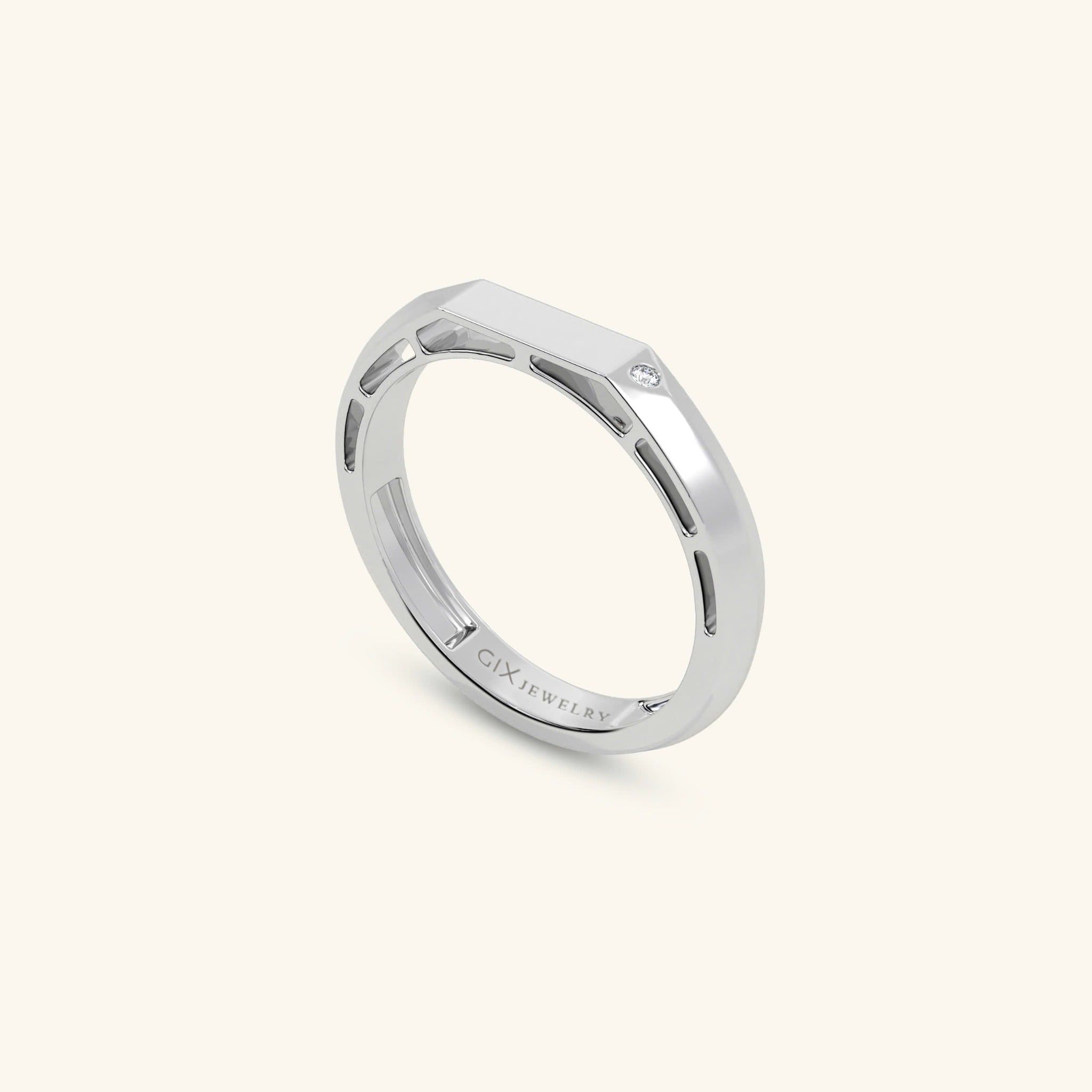 Nhẫn cưới vàng 18k thiết kế riêng - GCR25050269 | Gix Jewel 