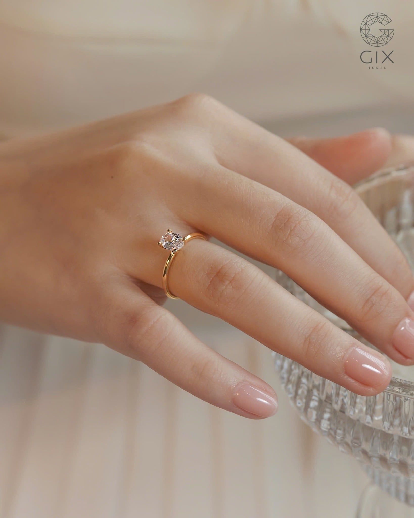  Nhẫn cầu hôn bạc - GNN25050142 | Gixjewel 