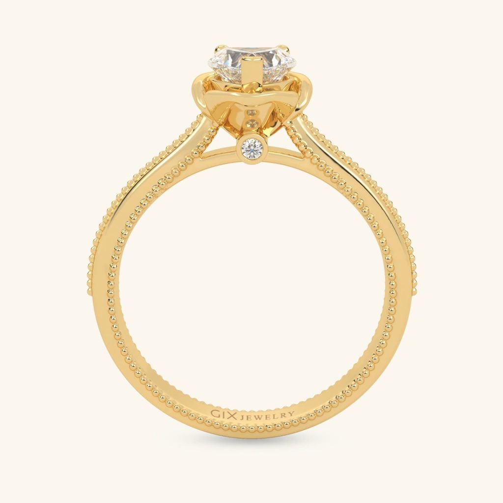 Nhẫn đính hôn vàng 10k Soft Love | Gix Jewel