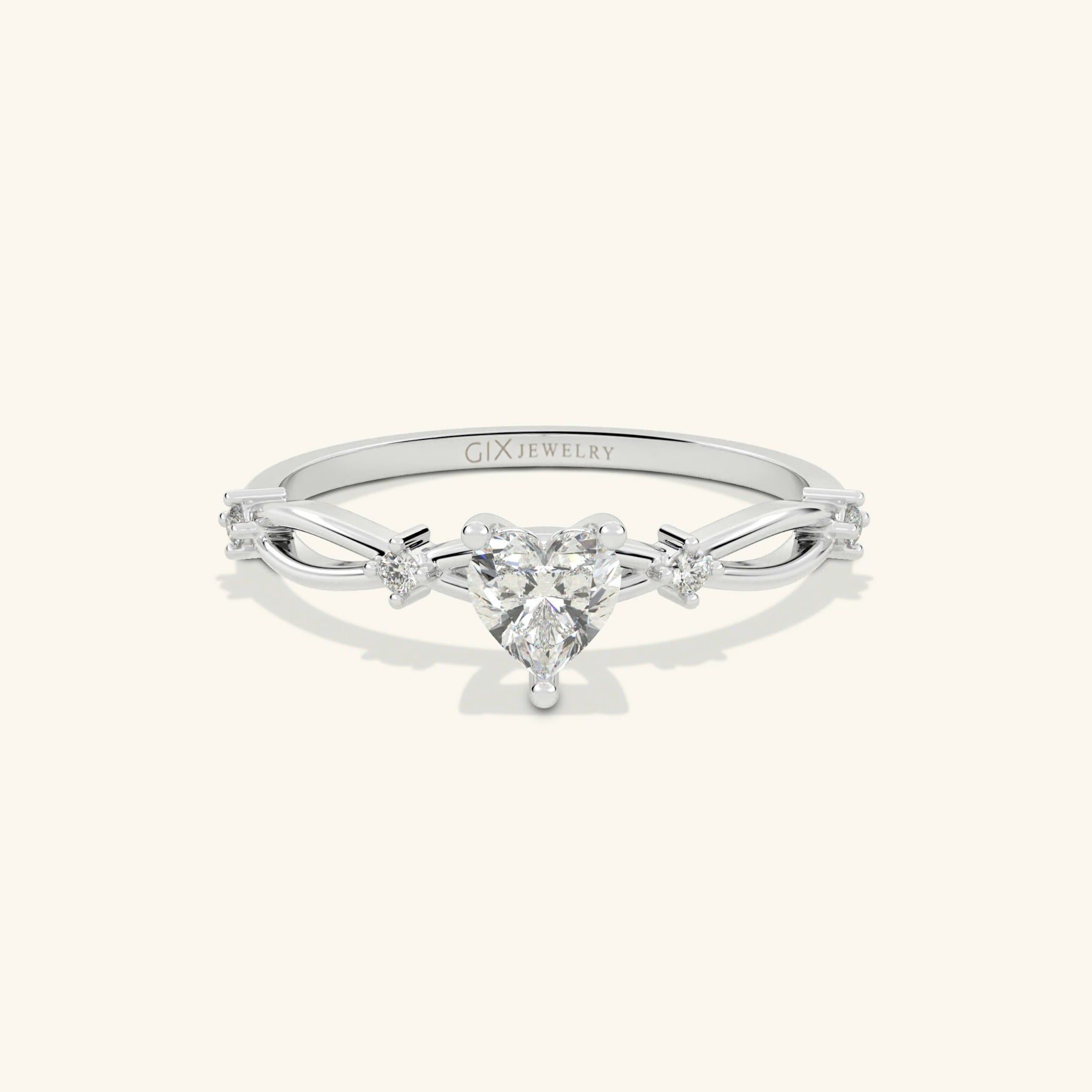  Nhẫn cầu hôn bạc Spiral Love | Gix Jewel 