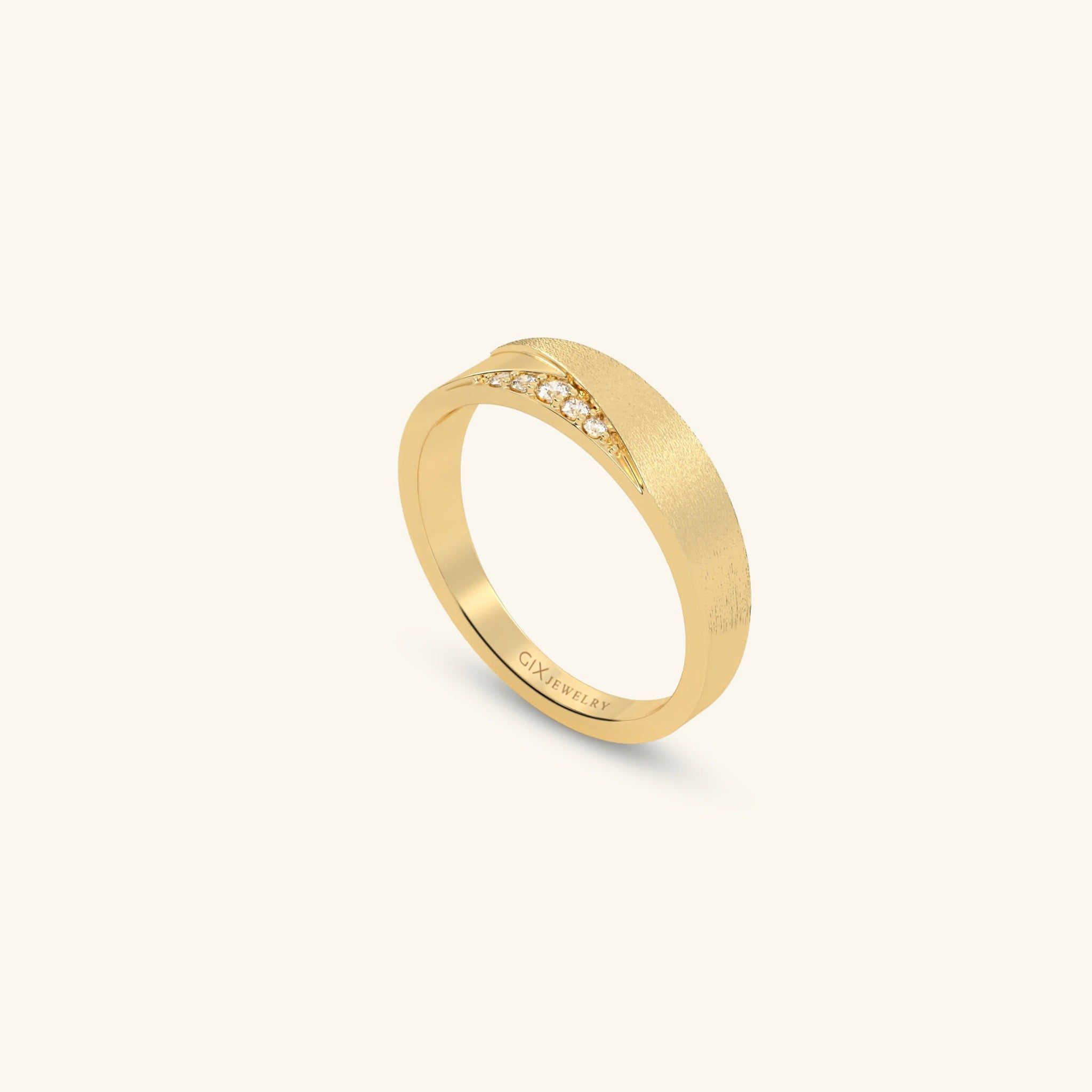  Nhẫn cưới vàng 10k thiết kế riêng - GCR25050208 | Gix Jewel 