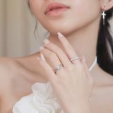  Nhẫn cầu hôn vàng 14k Sweet Fern | Gixjewel 