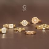 Nhẫn cưới độc đáo thiết kế riêng signet ring khắc chữ lên nhẫn Gix Jewel 