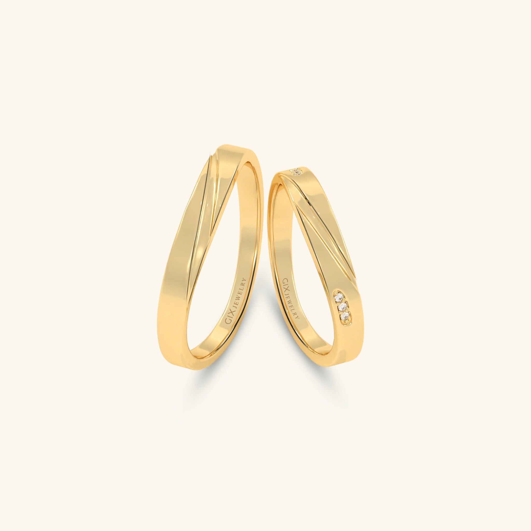  Nhẫn cặp bạc thiết kế riêng - GCR25050284 | Gix Jewel 