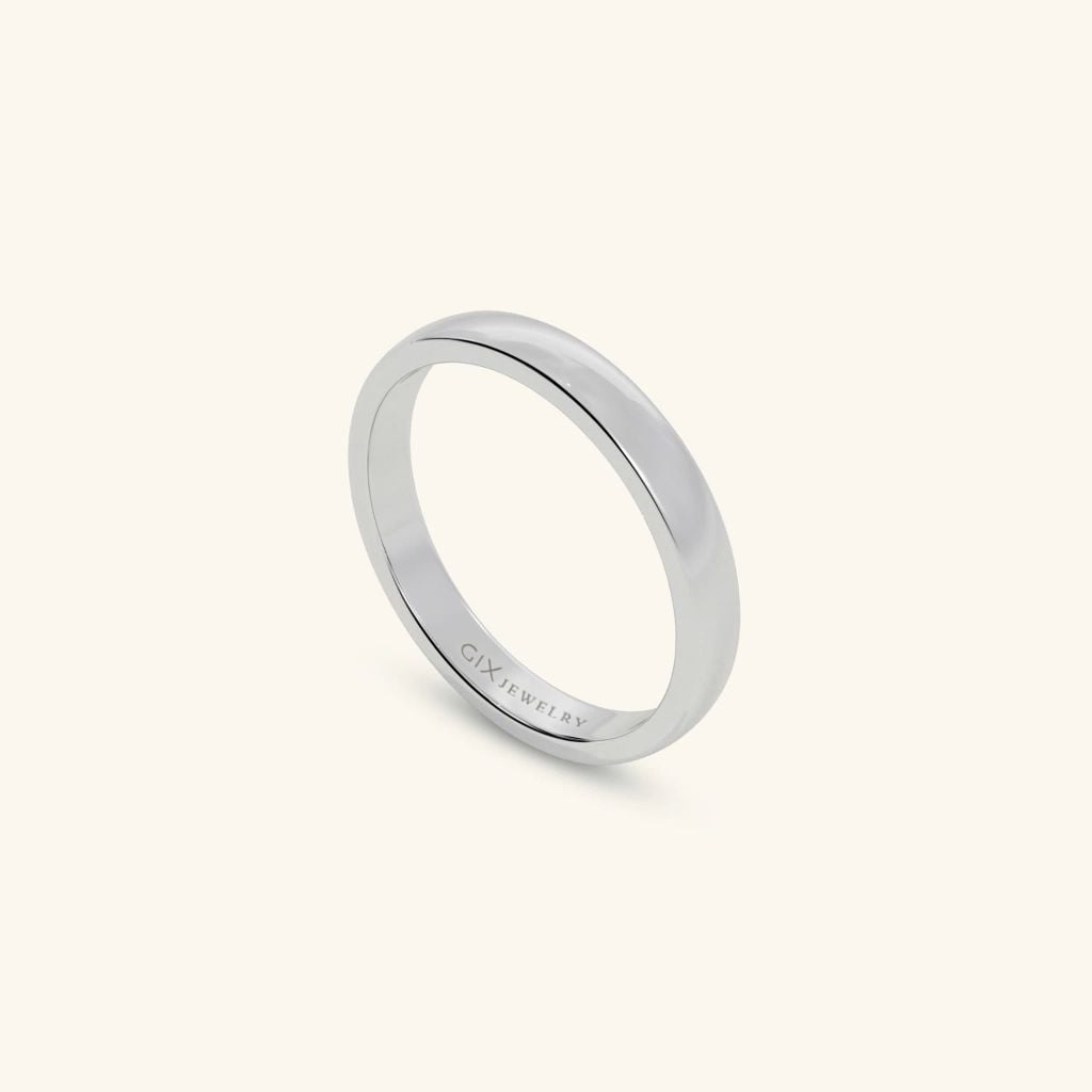 Nhẫn đôi bạc thiết kế riêng - GCR25050301 | Gix Jewel