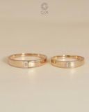  Nhẫn cưới vàng 18k thiết kế riêng - GCR25050171 | Gix Jewel 
