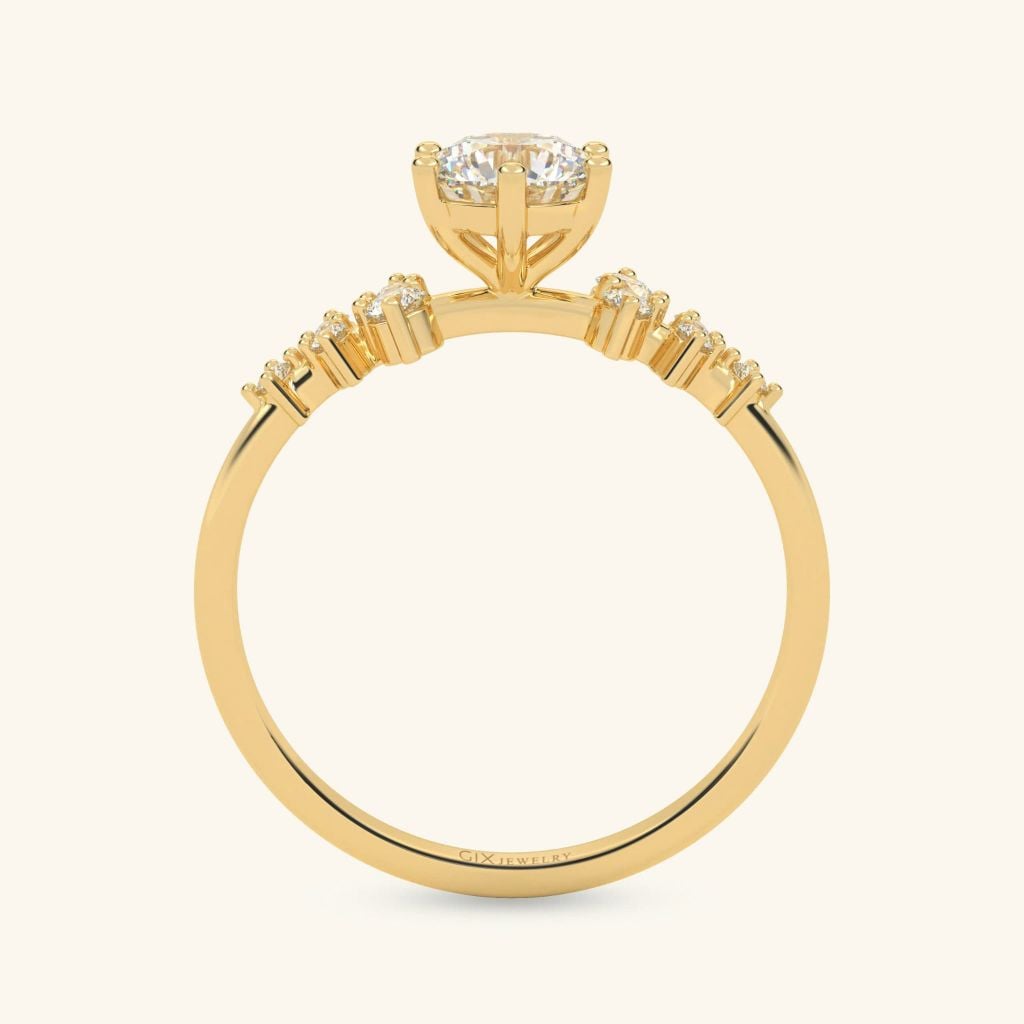  Nhẫn cầu hôn vàng 10k Cloud Kiss | Gix Jewel 
