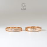  [Có Sẵn] Nhẫn Cặp Đẹp Bạc Mạ Vàng - GCR25050029 