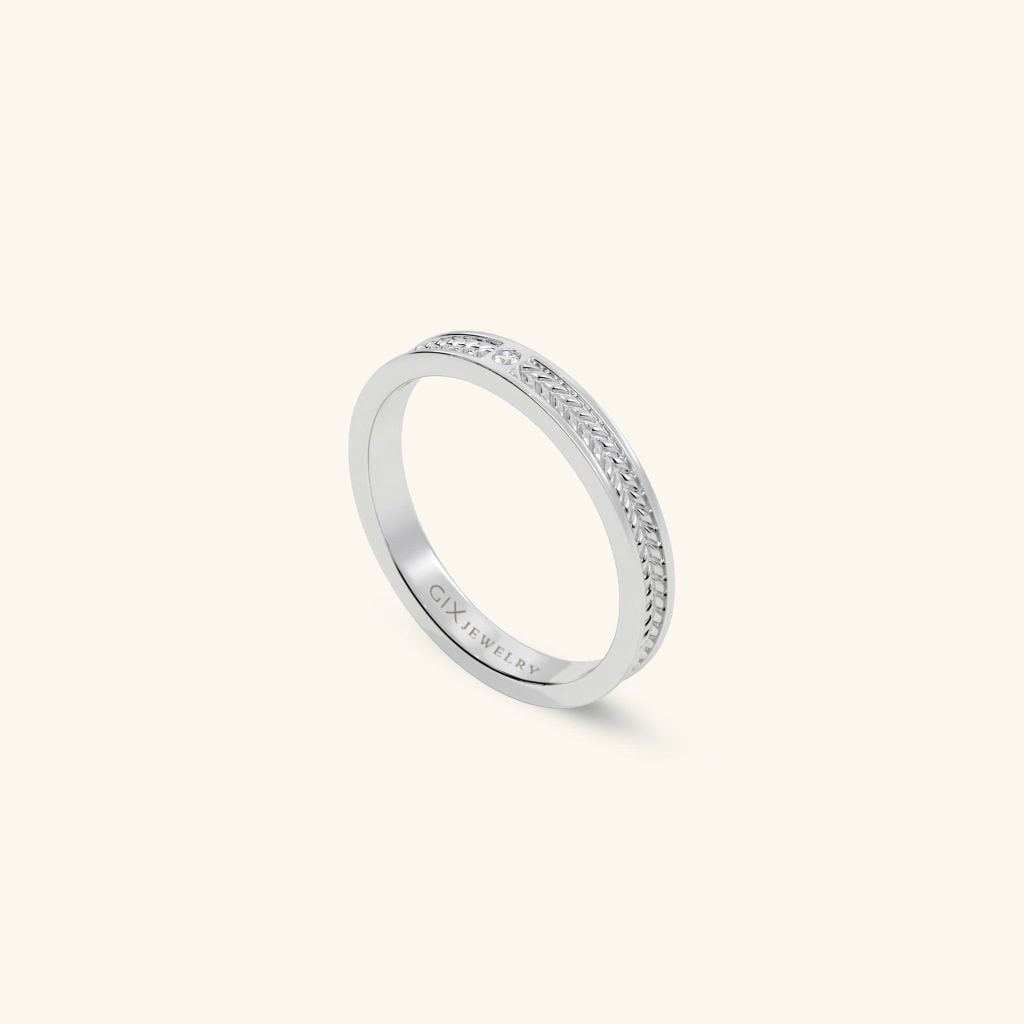 Nhẫn cưới vàng 18k thiết kế riêng - GCR25050273 | Gix Jewel