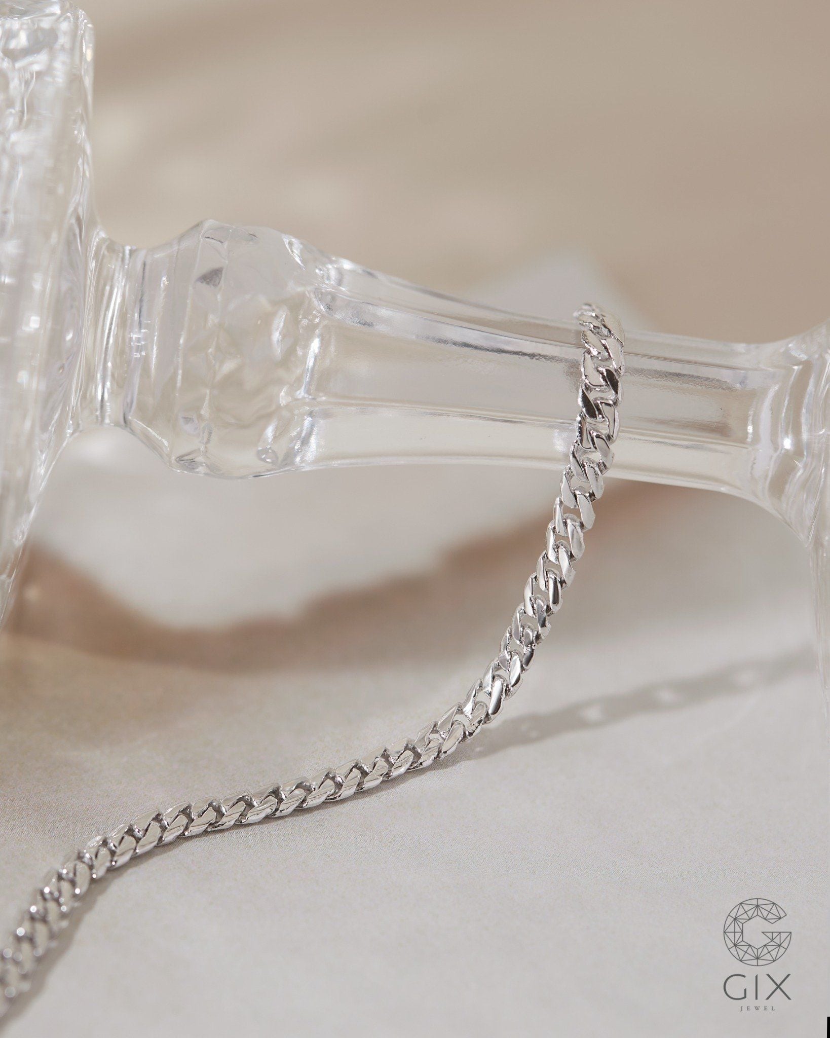  Vòng tay nam Curban bạc 925 đẹp đeo cá tính Gix Jewel 