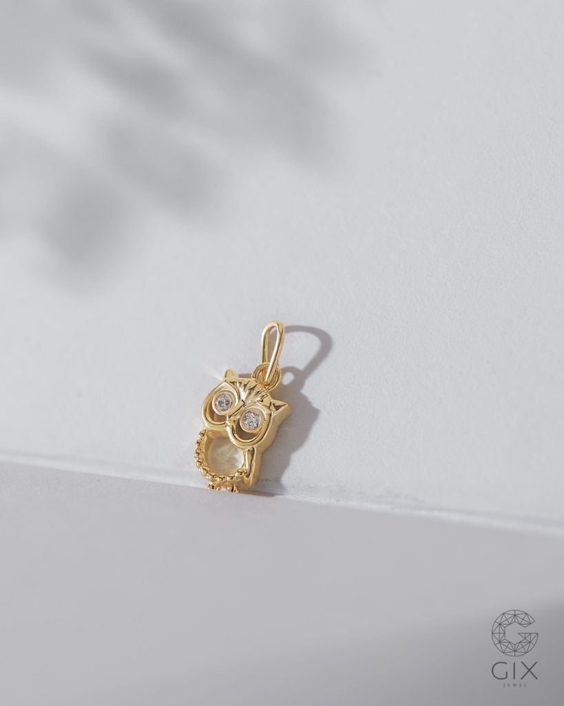  Dây chuyền vàng nữ đẹp hình cú mèo | Gix Jewel 