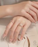  Nhẫn cầu hôn vàng 10k Trellis Diamond  | Gix Jewel 
