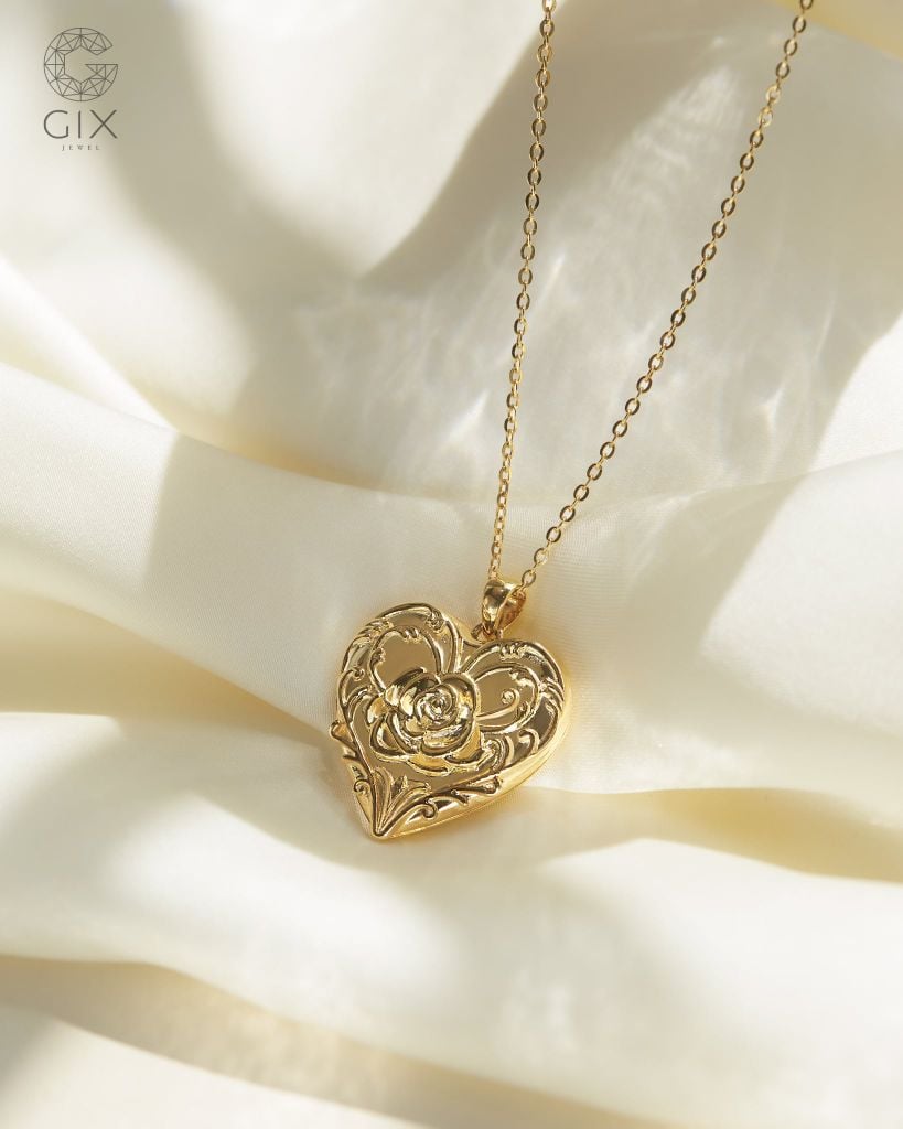  Dây chuyền locket lồng ảnh thiết kế riêng - GNL25050284 | Gix Jewel 