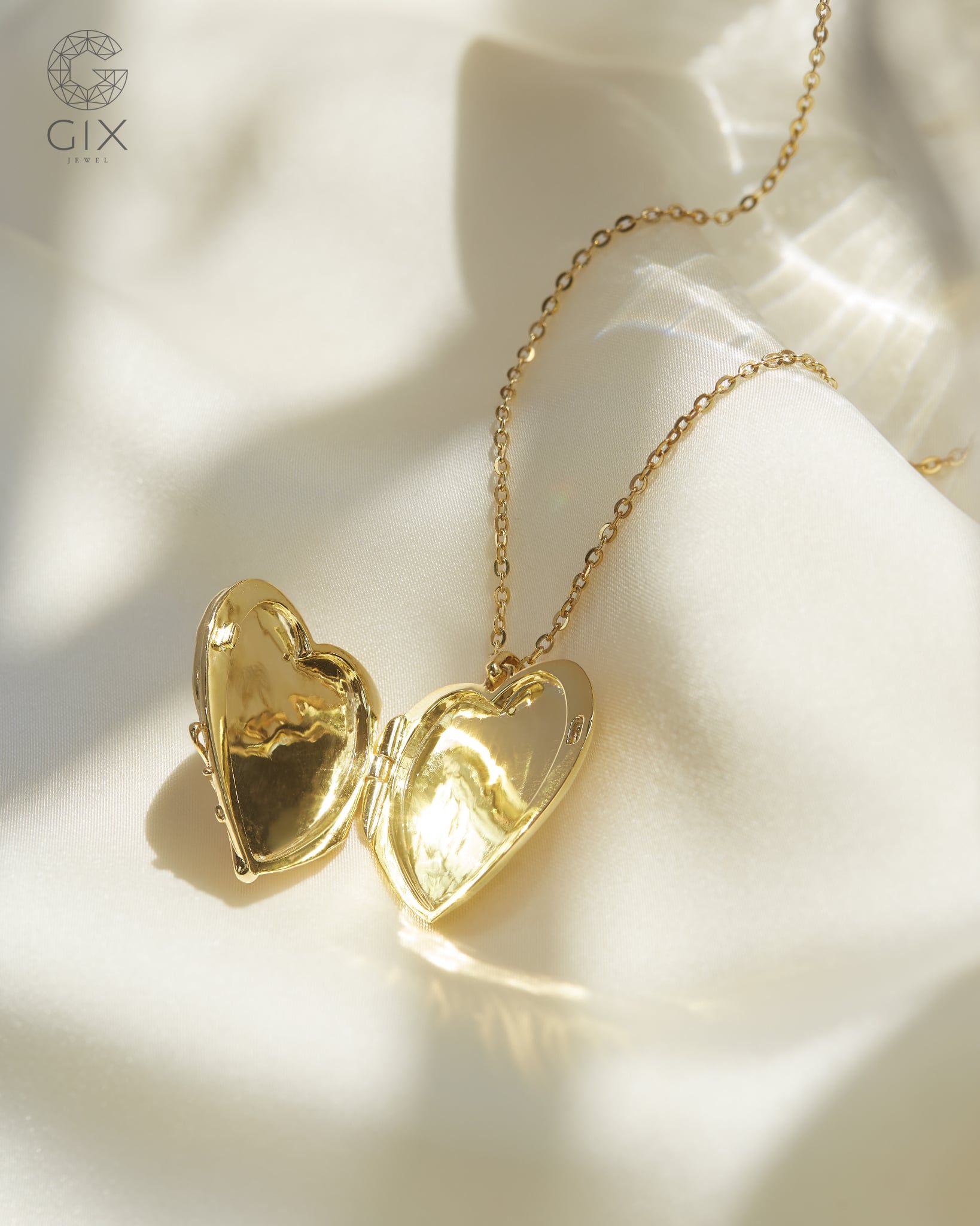  Dây chuyền locket lồng ảnh thiết kế riêng - GNL25050284 | Gix Jewel 