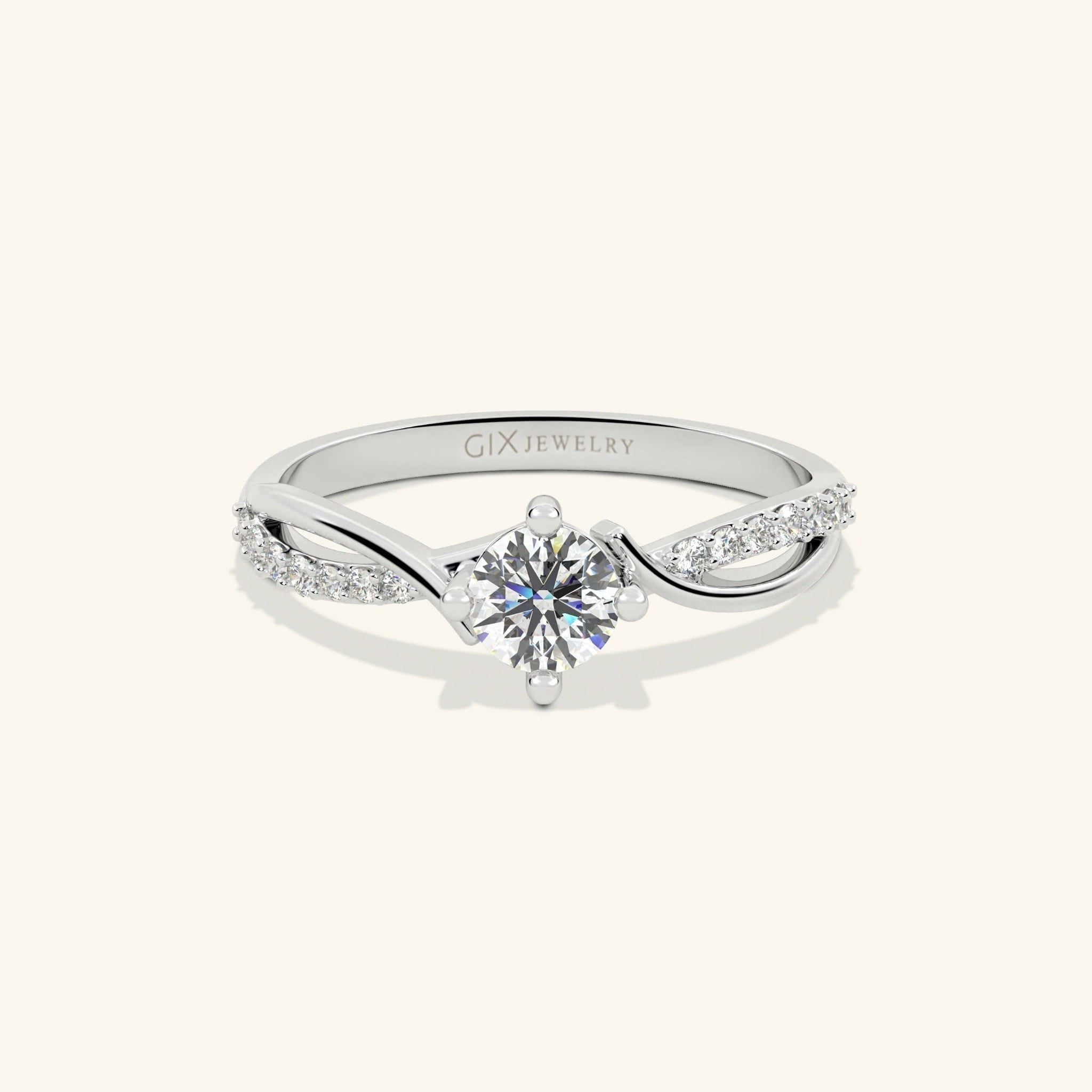  Nhẫn cầu hôn bạc Twist Together | Gix Jewel 