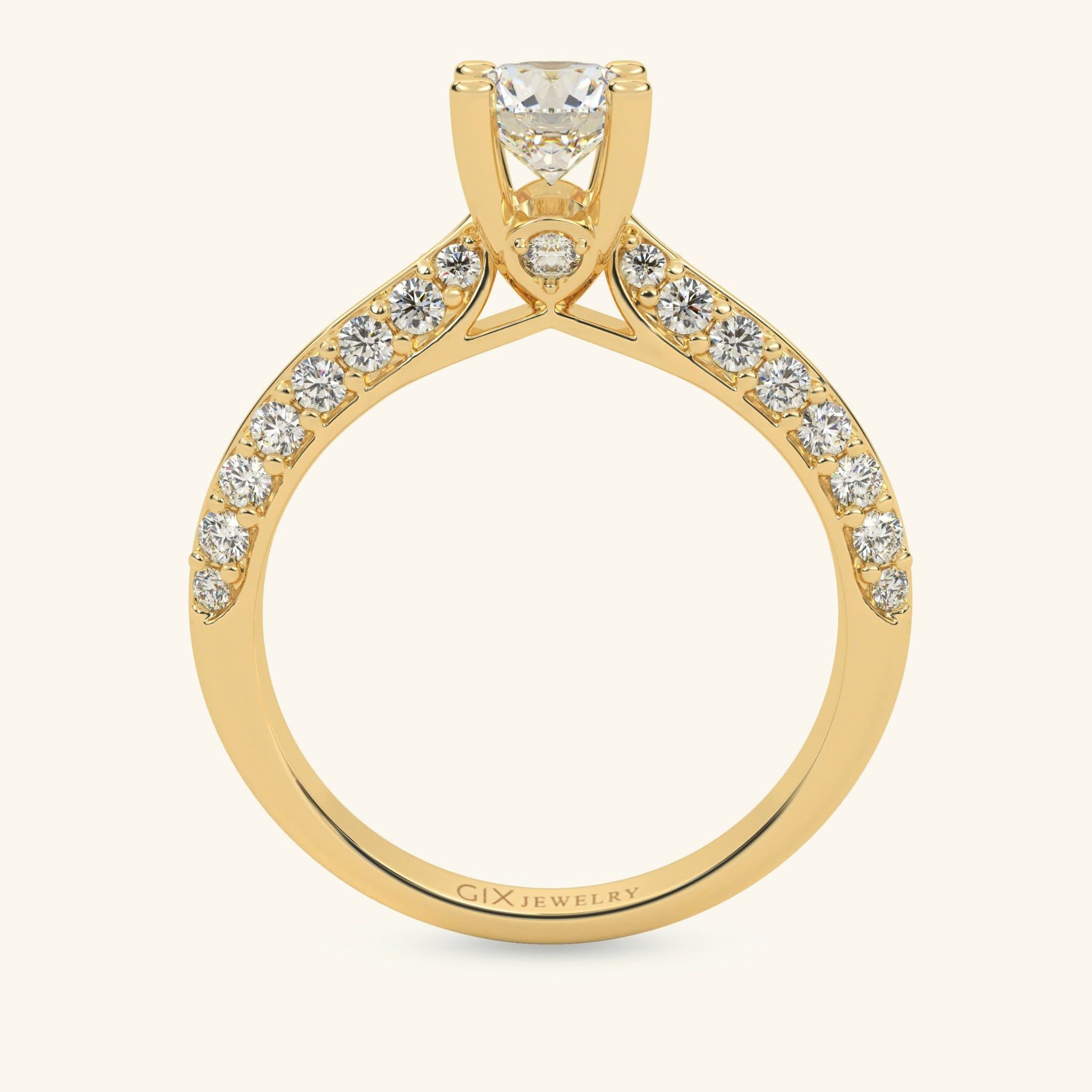  Nhẫn cầu hôn vàng 18k Steel Love | Gix Jewel 
