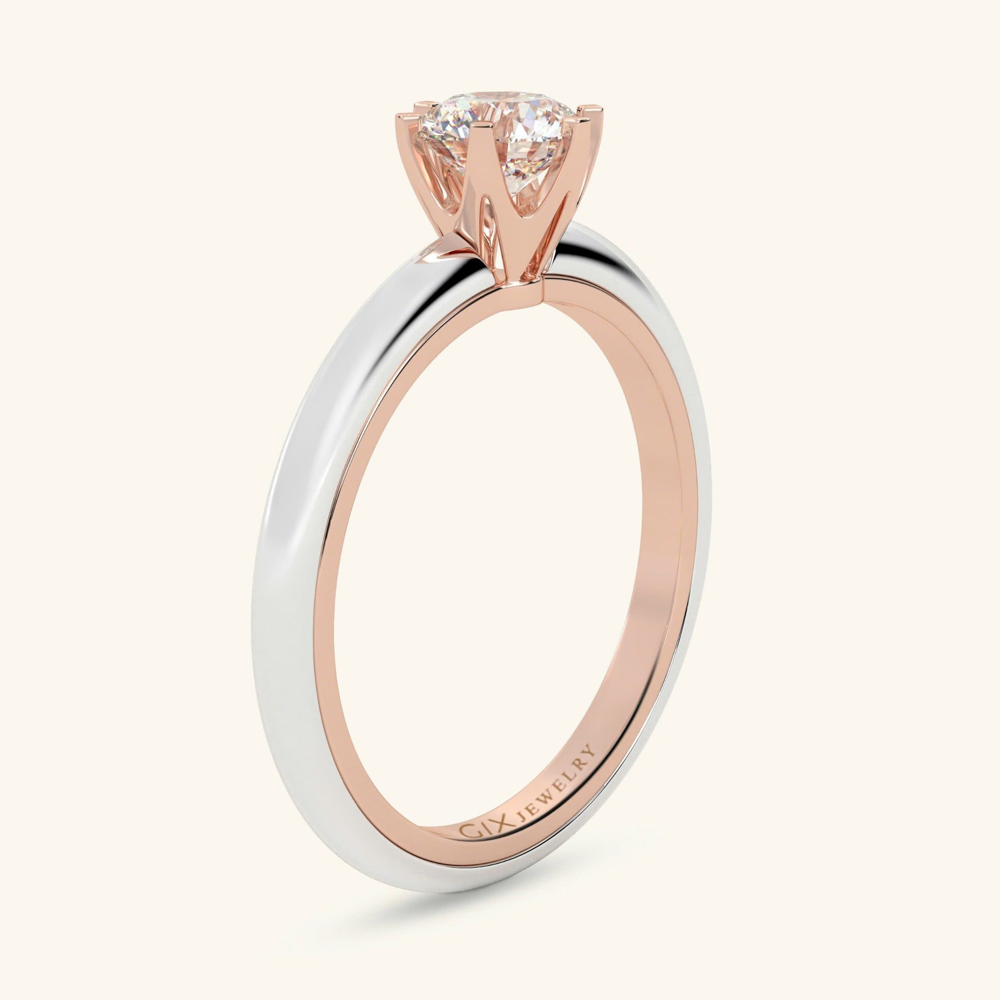  Nhẫn đính hôn vàng 14k Blend Love | Gix Jewel 