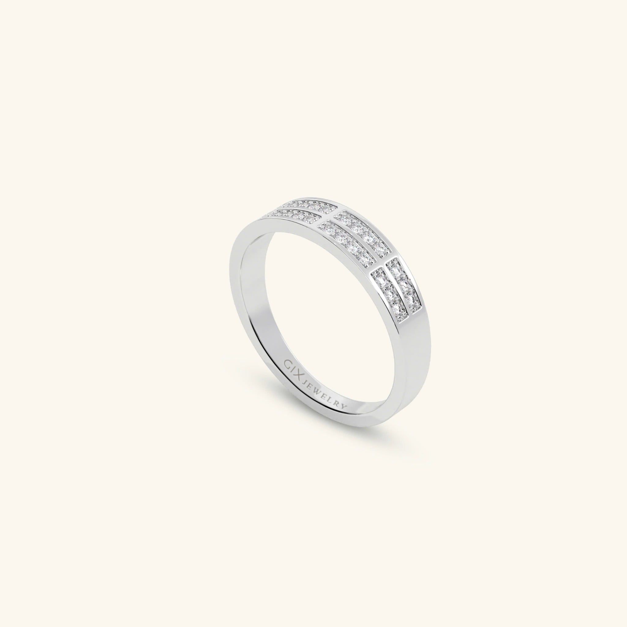  Nhẫn cưới cặp bạc thiết kế riêng - GCR25050162 | Gix Jewel 