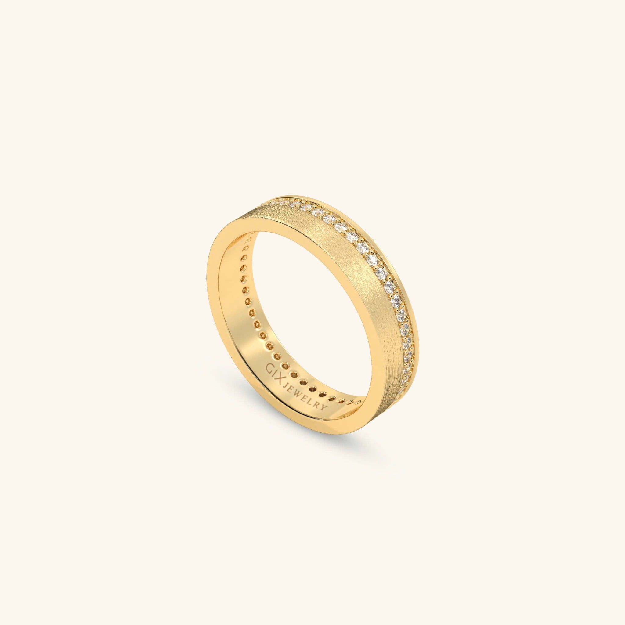  Nhẫn cưới vàng 10k thiết kế riêng - GCR25050221 | Gix Jewel 