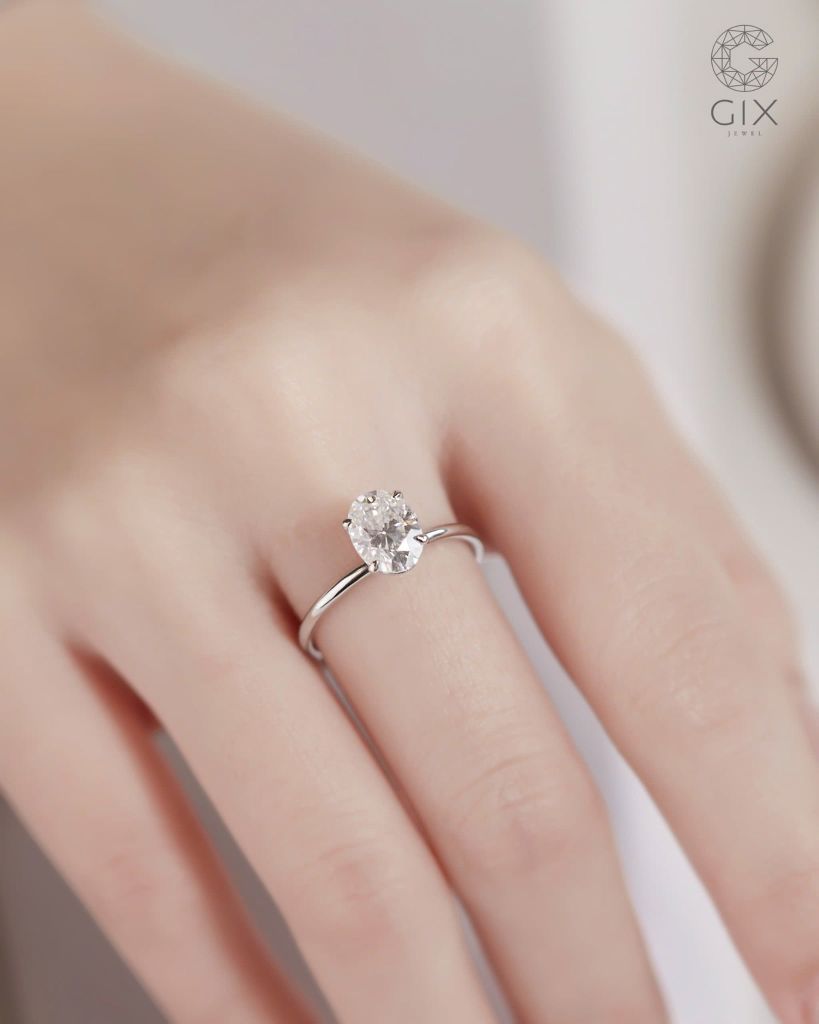  Nhẫn cầu hôn vàng 18k True Curve | Gix Jewel 