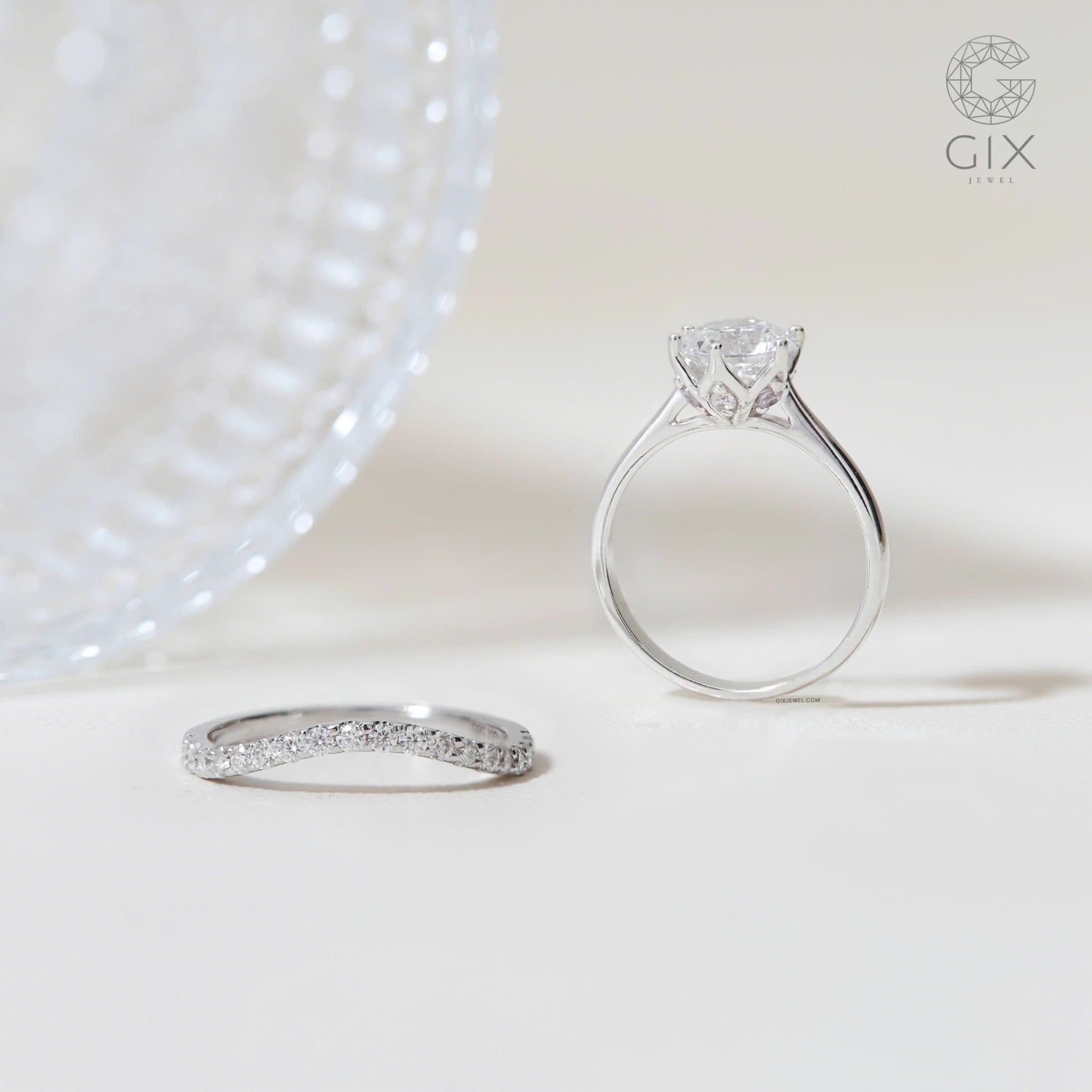  Nhẫn đính hôn vàng 14k Crown Edge | Gix Jewelry 