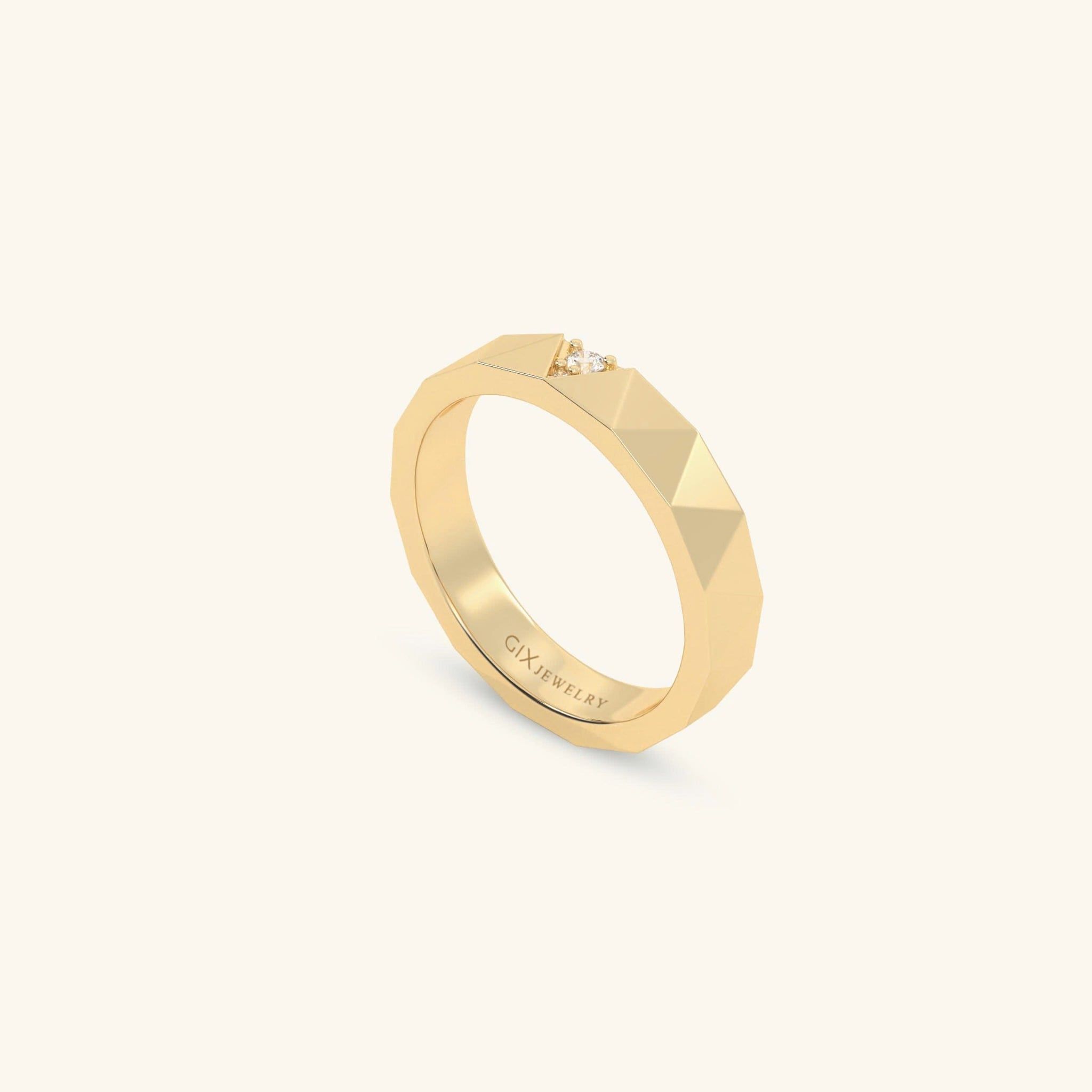  Nhẫn cưới vàng 18k thiết kế riêng - GCR25050214 | Gix Jewel 