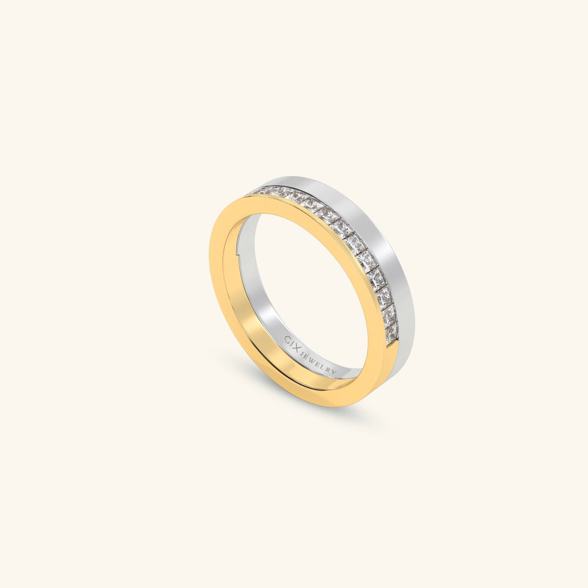 Nhẫn cưới vàng 18k thiết kế riêng - GCR25050241 | Gix Jewel 
