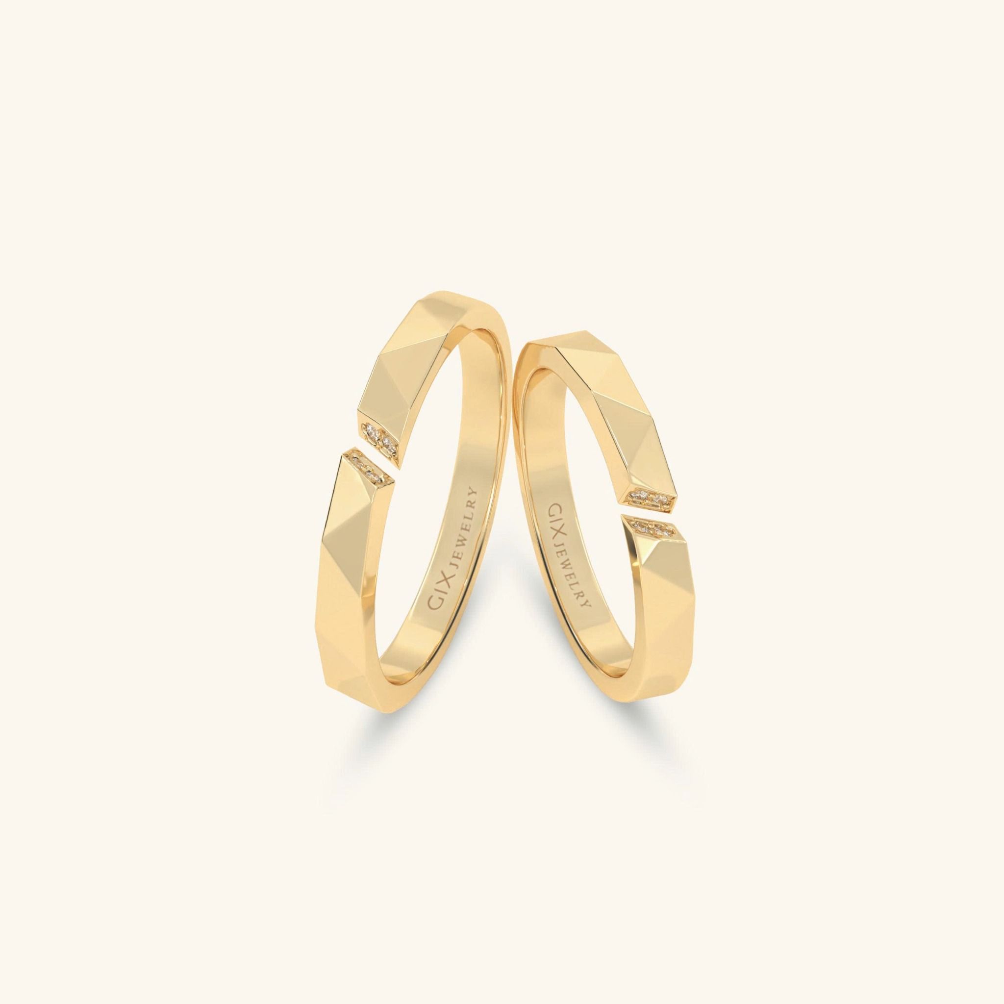 Nhẫn cưới cặp bạc thiết kế riêng - GCR25050242 | Gix Jewel 