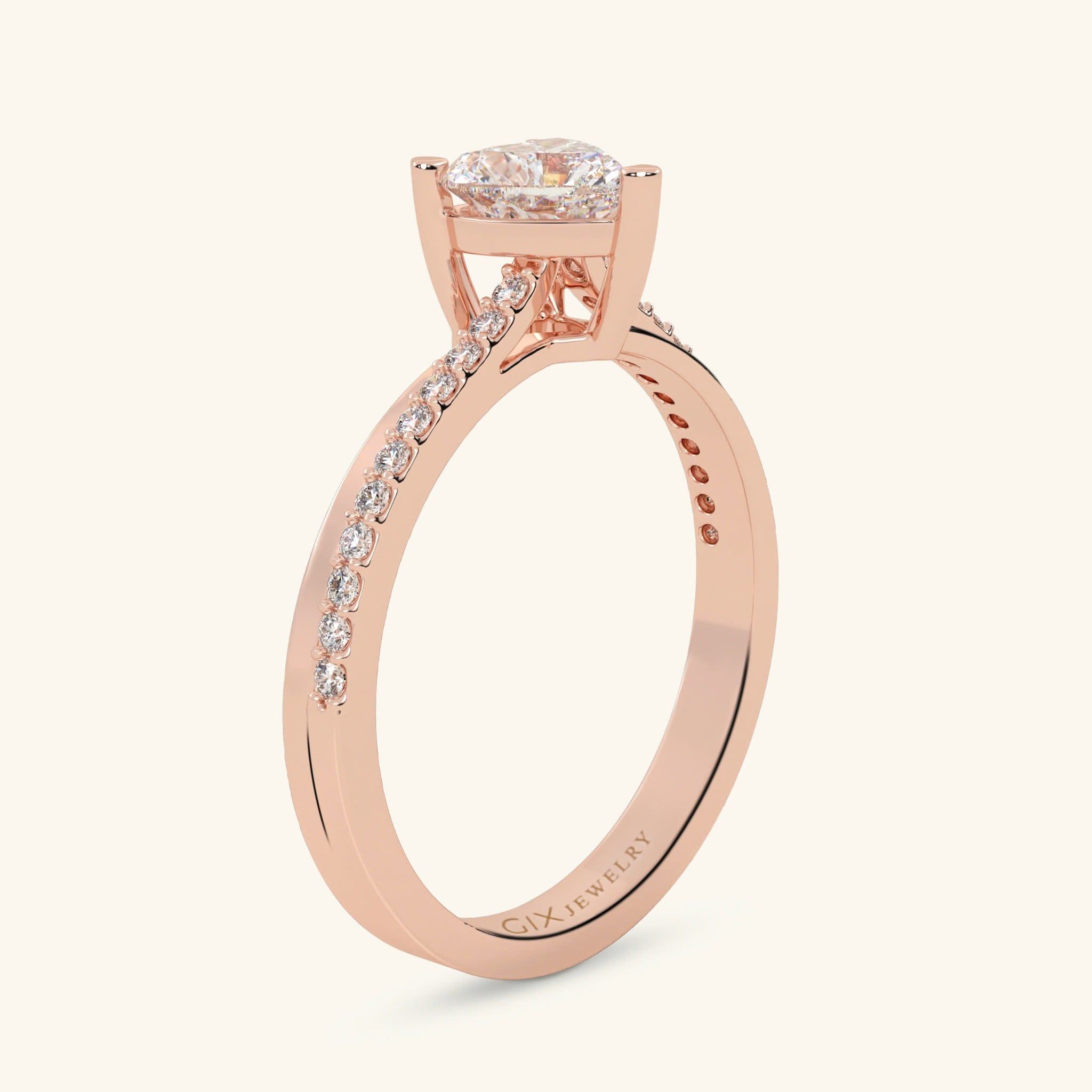  Nhẫn cầu hôn vàng 18k Pink Promise | Gix Jewel 
