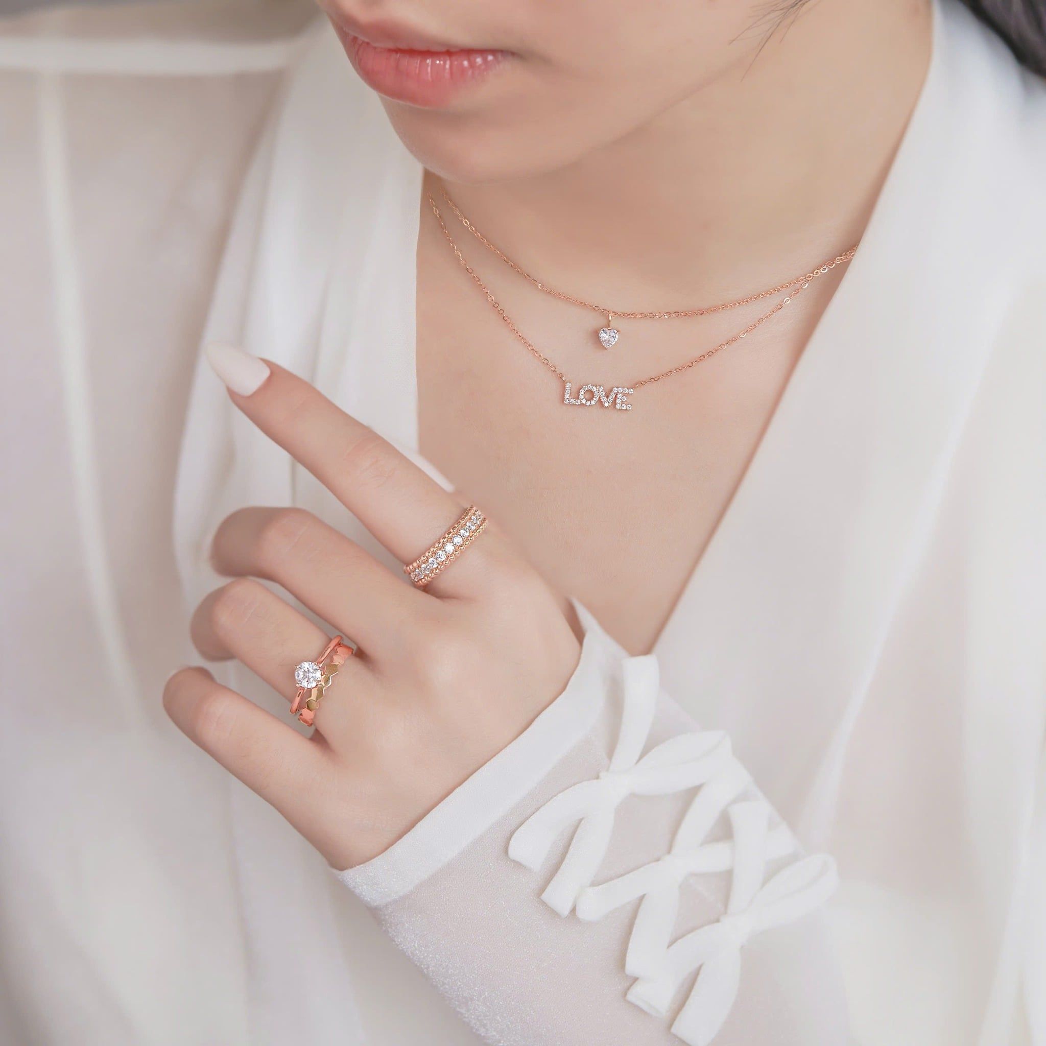  Nhẫn đính hôn vàng 14k Eterna Crown | Gix Jewelry 