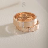  Nhẫn đôi bạc mạ vàng khắc dấu vân tay Brionne - GCR25050009 