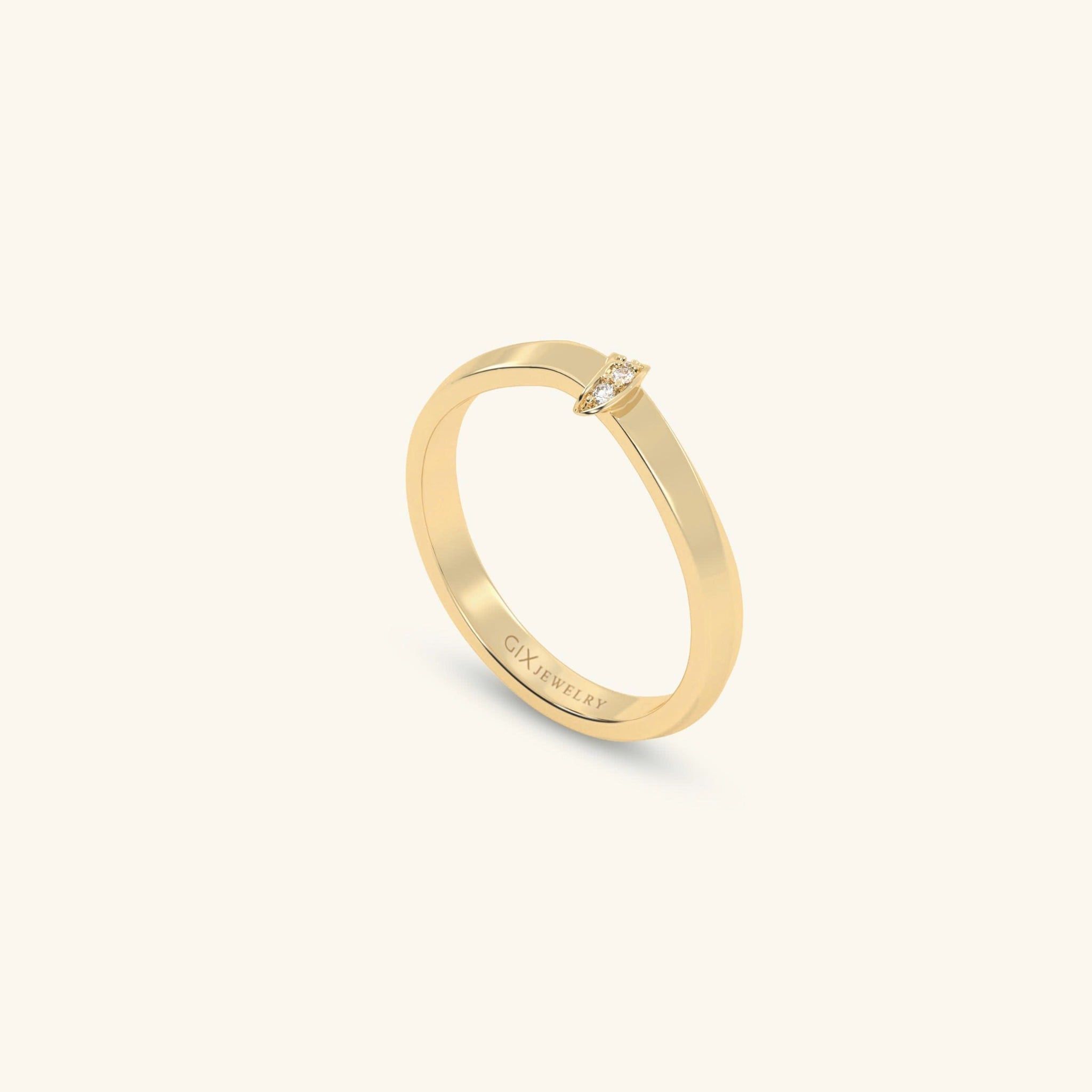  Nhẫn cưới vàng 18k thiết kế riêng - GCR25050200 | Gix Jewel 