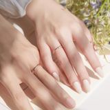  Nhẫn Cưới Vàng 16K Vô Cực Đính Kim Cương - Ouroboros | GCR25050018 