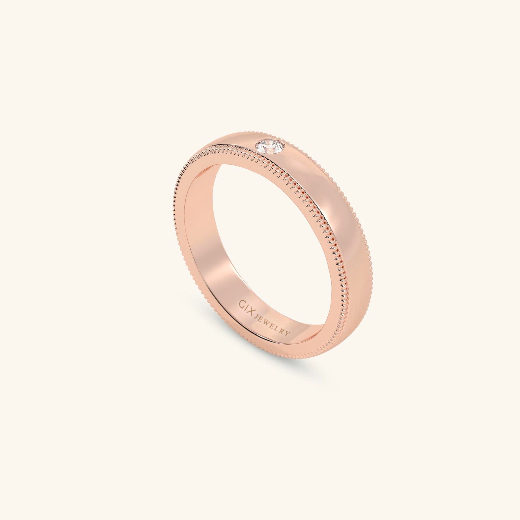  Nhẫn cưới vàng 14k thiết kế riêng - GCR25050202 | Gix Jewel 