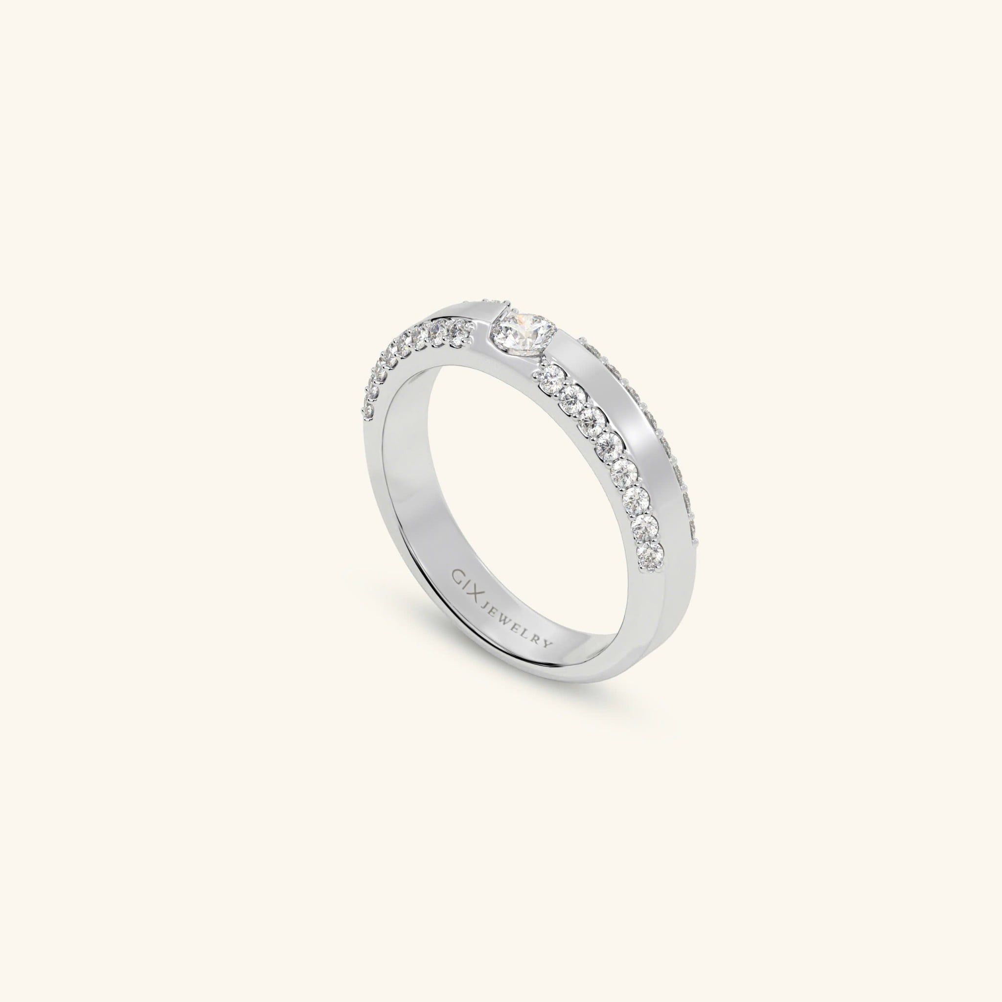  Nhẫn cưới vàng 18k thiết kế riêng - GCR25050251 | Gix Jewel 