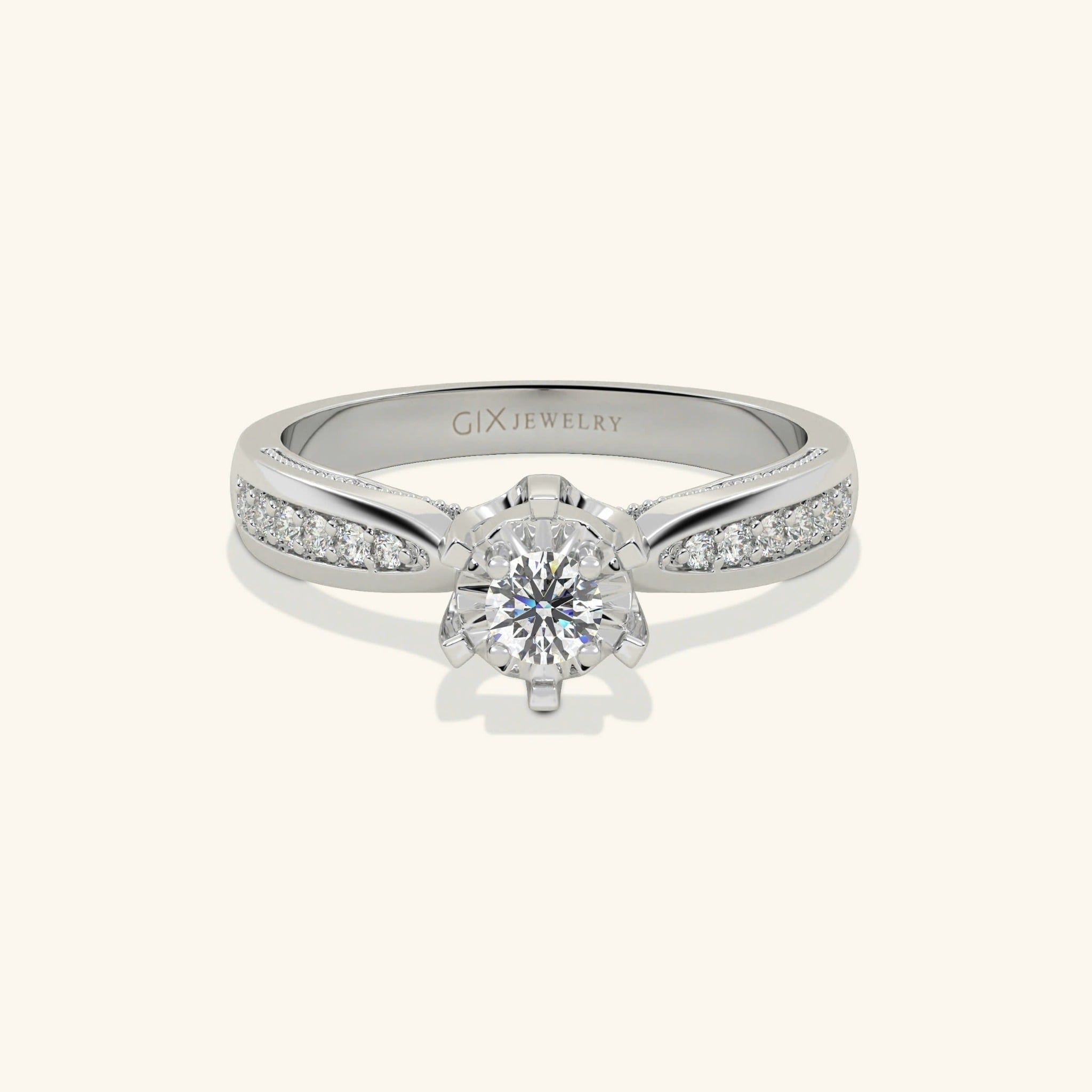  Nhẫn cầu hôn bạc Lily Love | Gix Jewel 