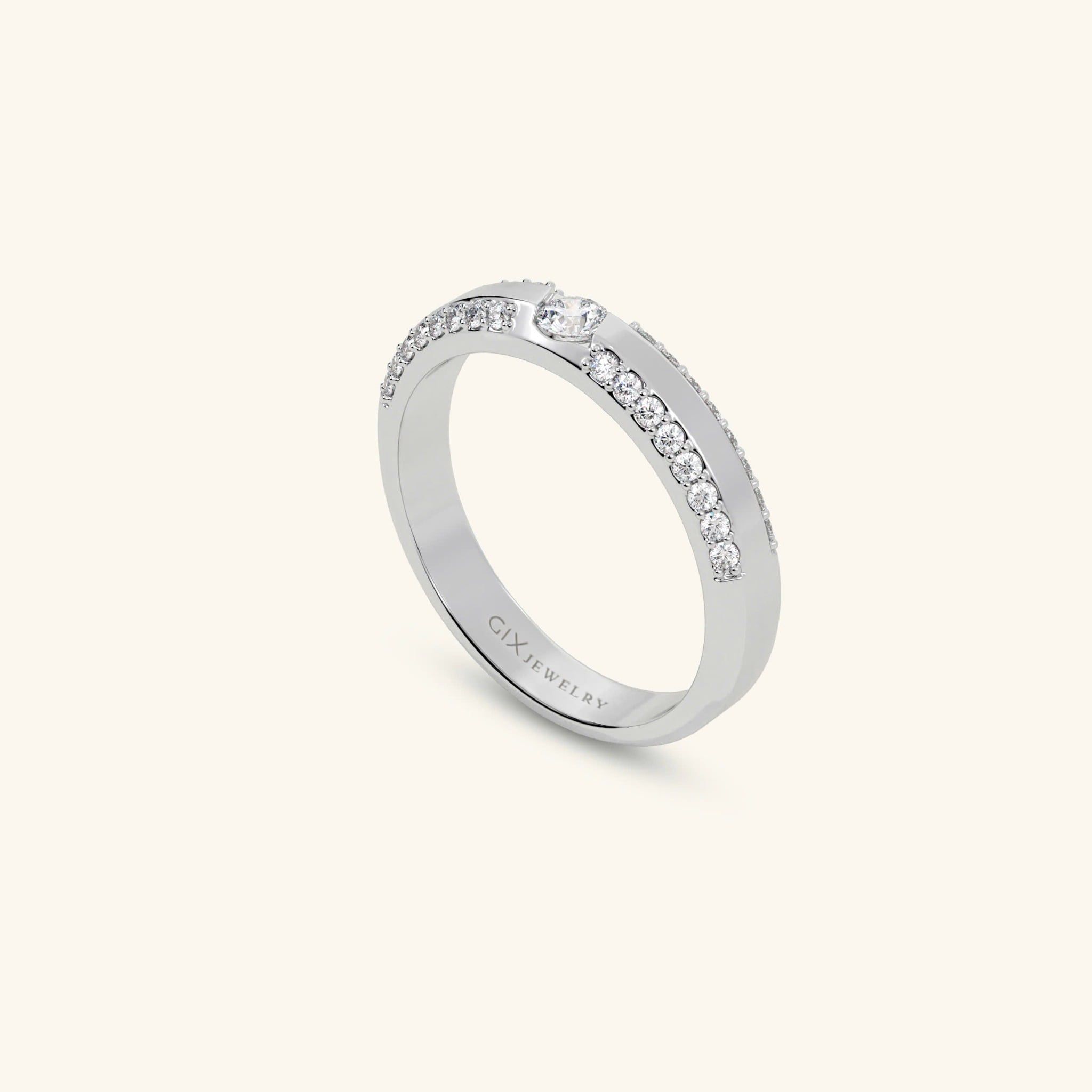  Nhẫn cưới vàng 14k thiết kế riêng - GCR25050251 | Gix Jewel 