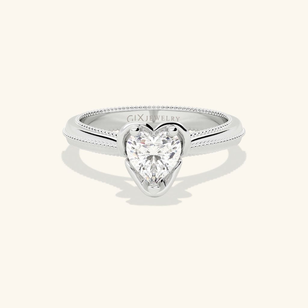 Nhẫn đính hôn vàng 10k Soft Love | Gix Jewel