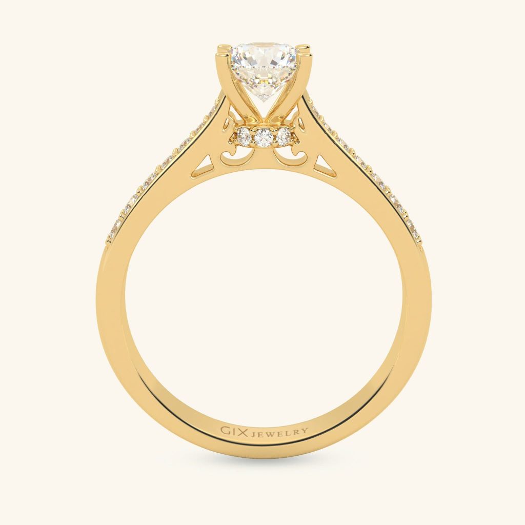Nhẫn cầu hôn vàng 10k Flowing Bond | Gix Jewelry