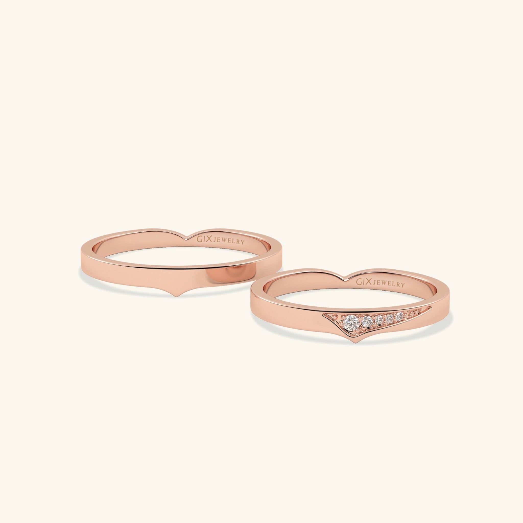  Nhẫn cưới cặp bạc thiết kế riêng - GCR25050219 | Gix Jewel 