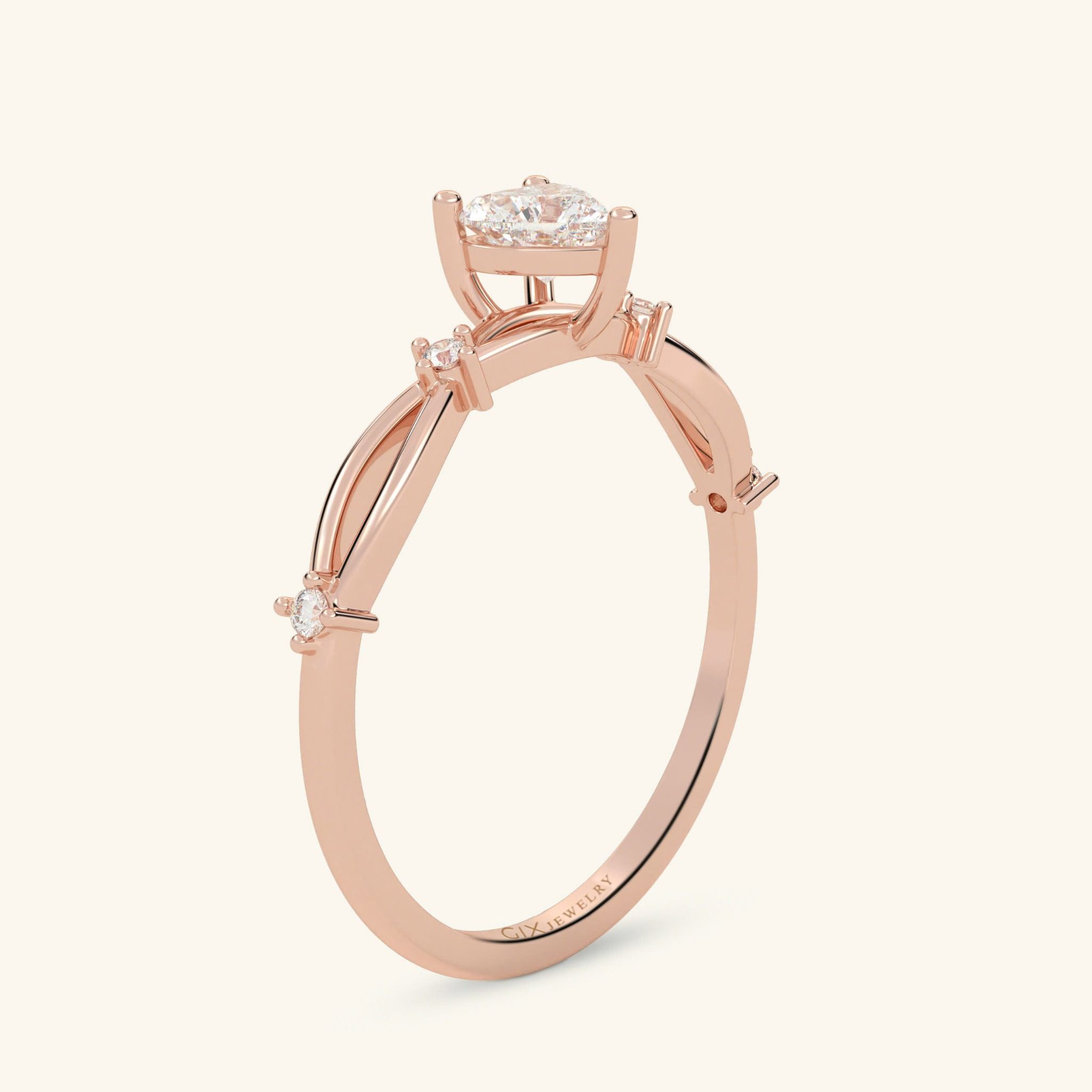  Nhẫn cầu hôn bạc Spiral Love | Gix Jewel 